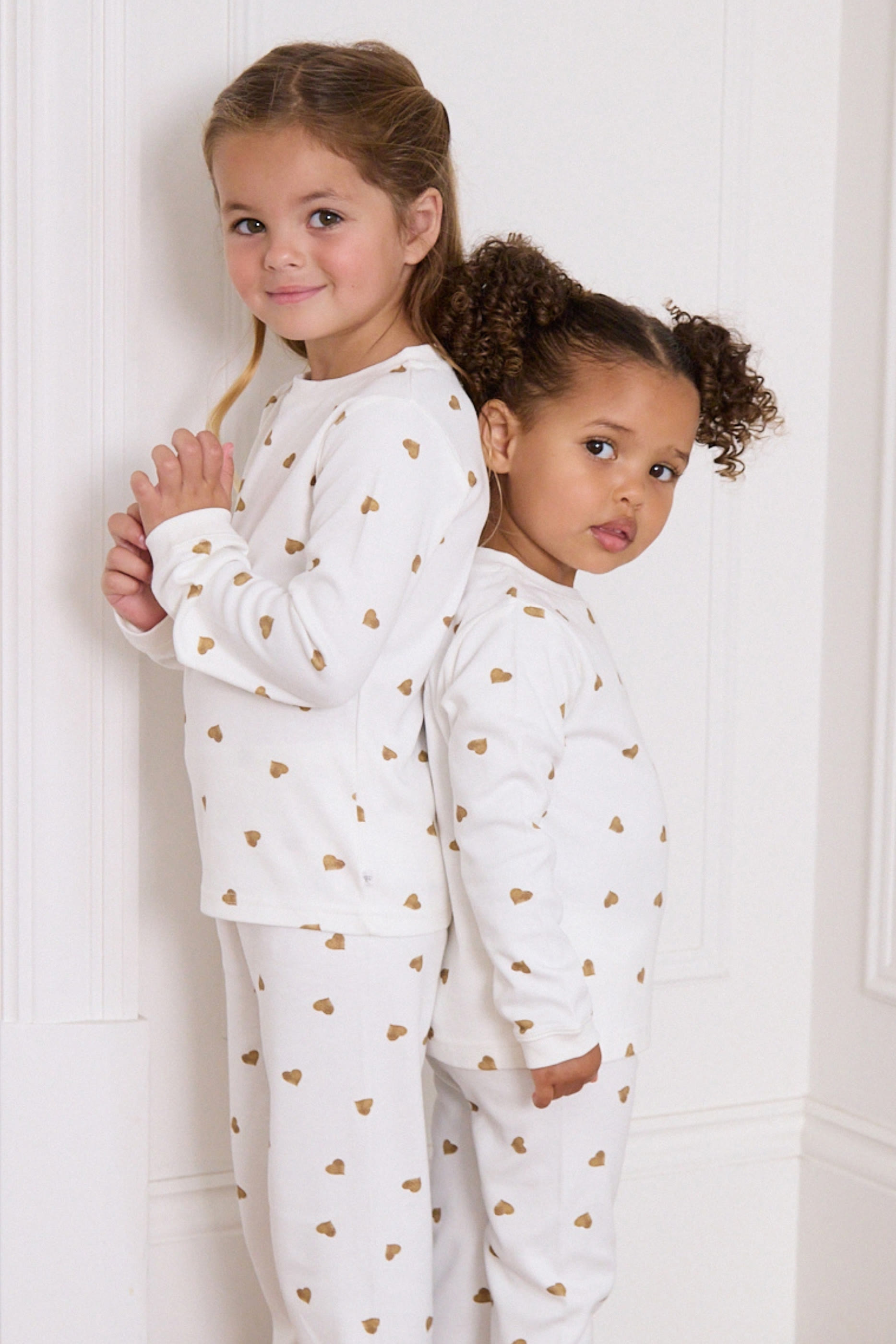 Kids Heart-Print Pajamas