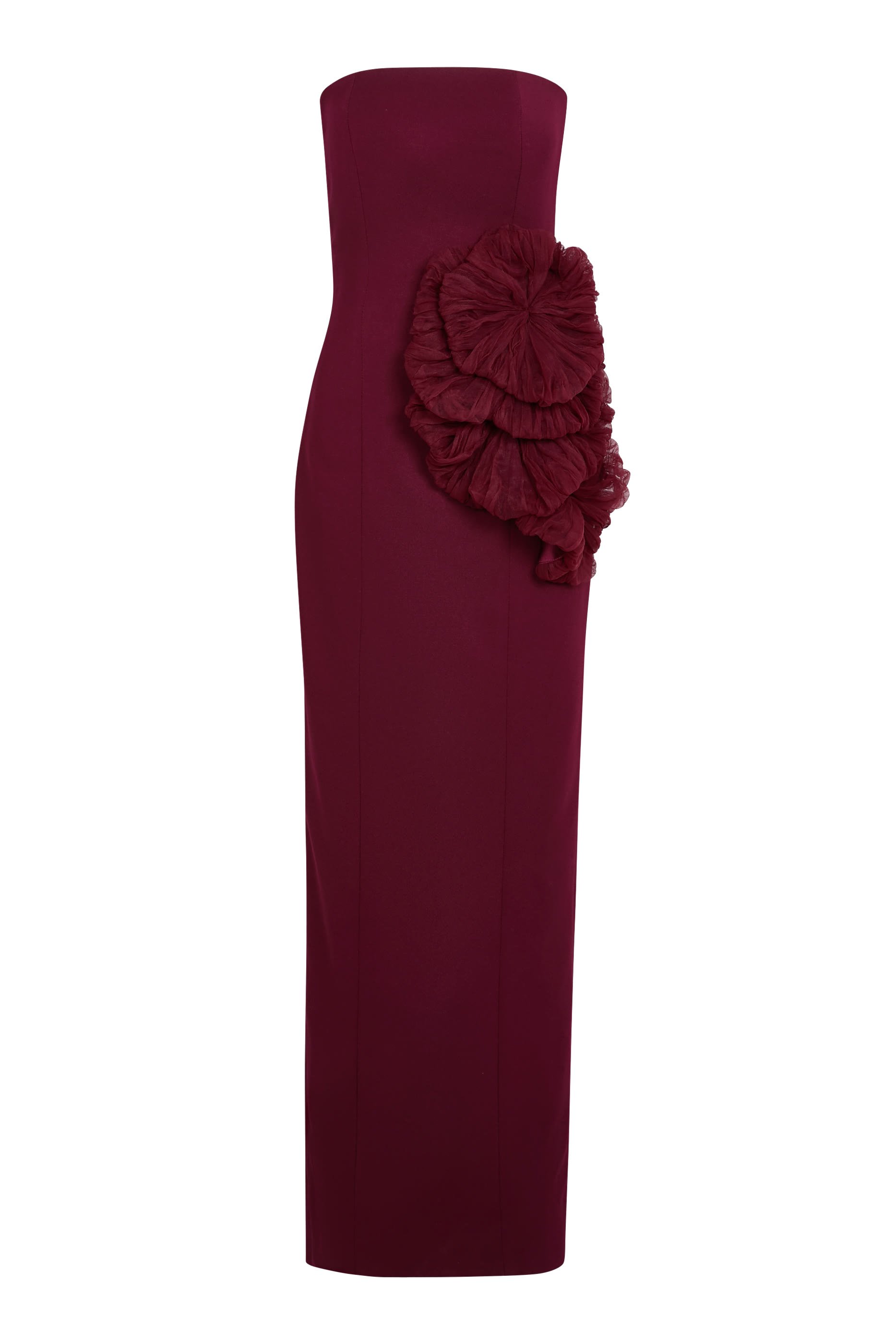 Floral Strapless Gown