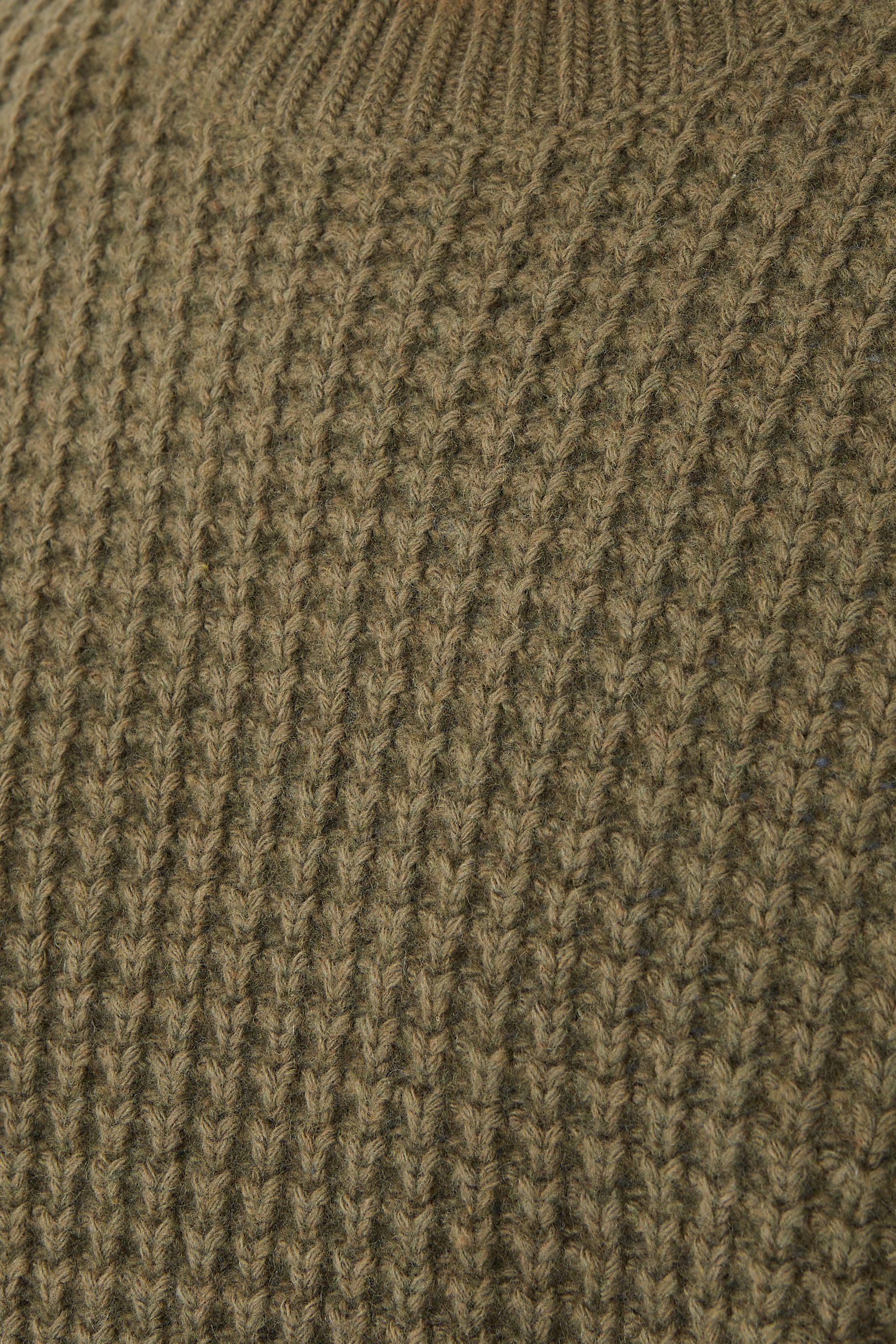 Macro-Waffle Crewneck Sweater