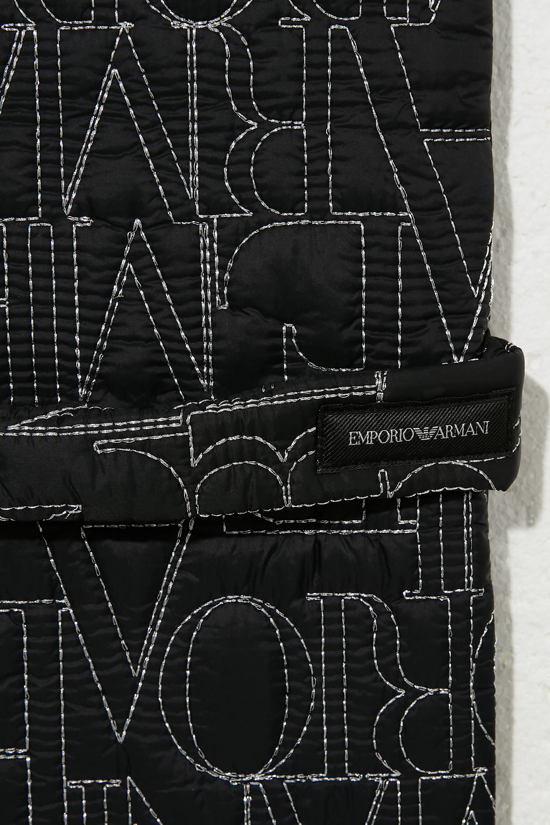 Embroidered Logo Nylon Scarf