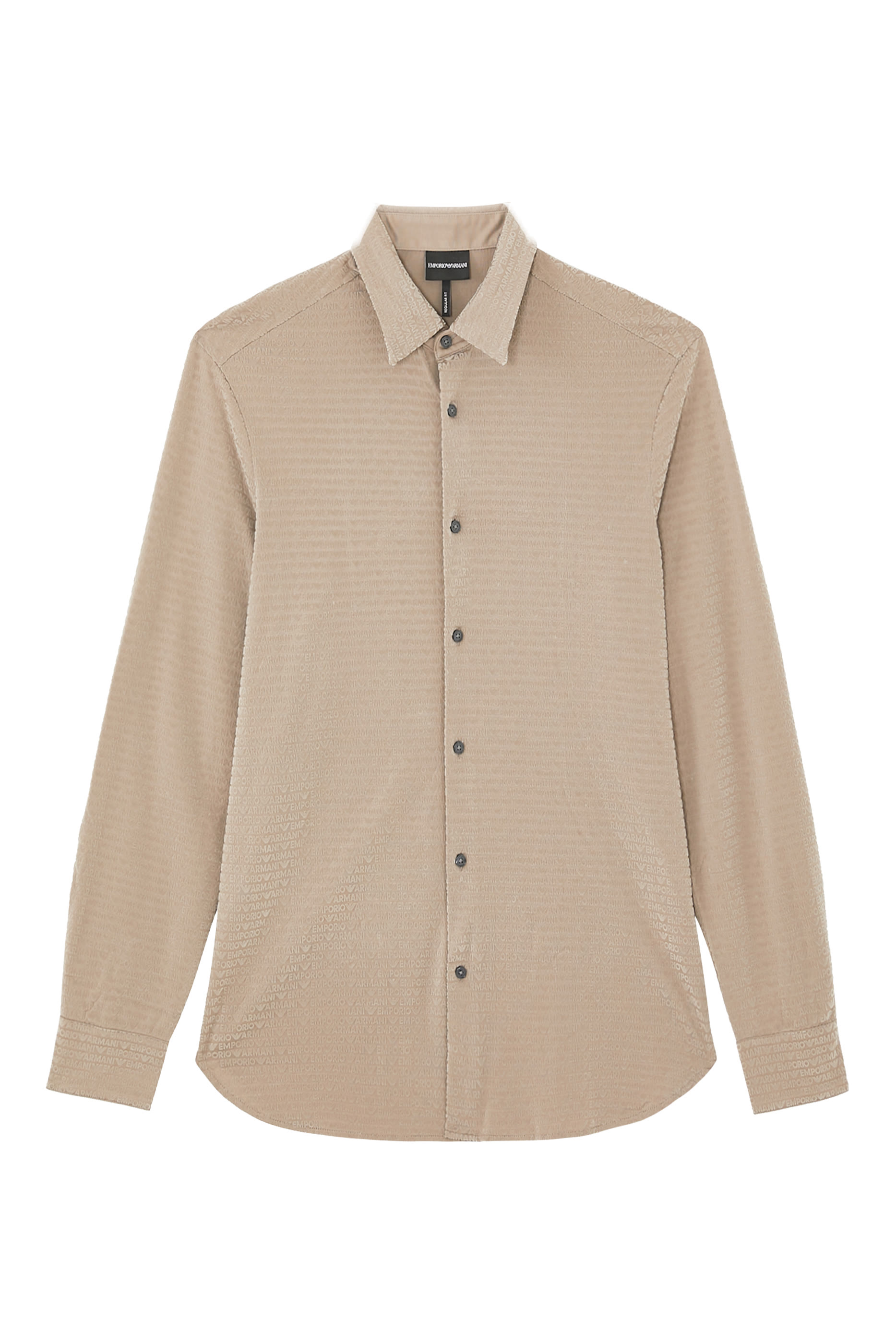 Micro EA Text Logo Long Sleeves Shirt