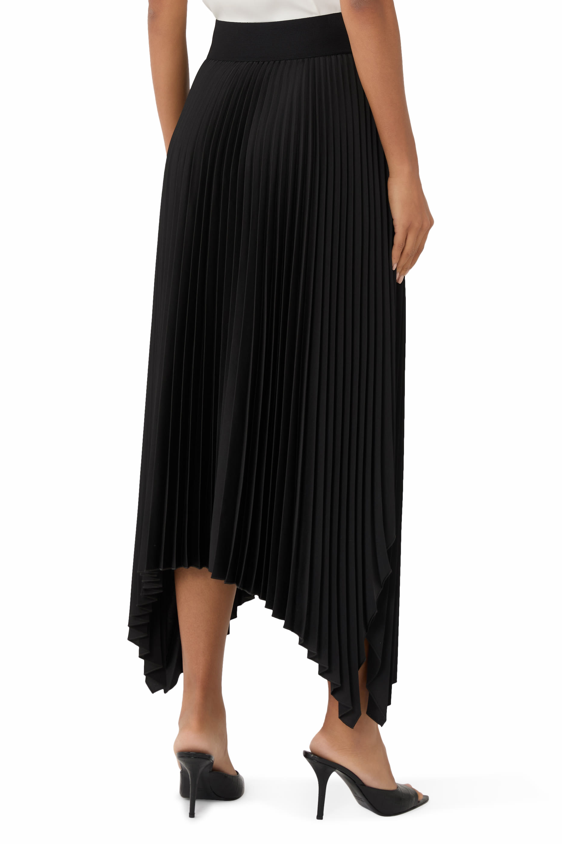 Ade Knit Weave Pliss&eacute; Skirt