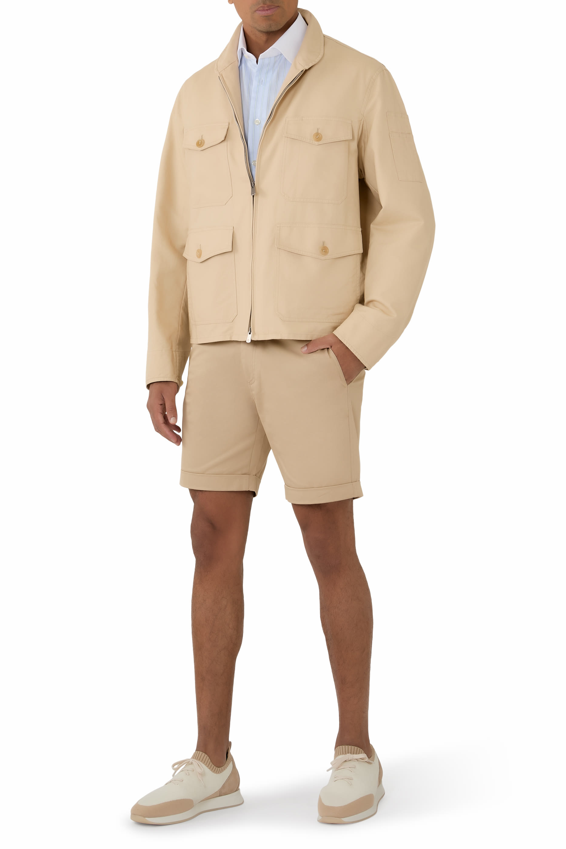 Boulton Buttoned Sateen Jacket