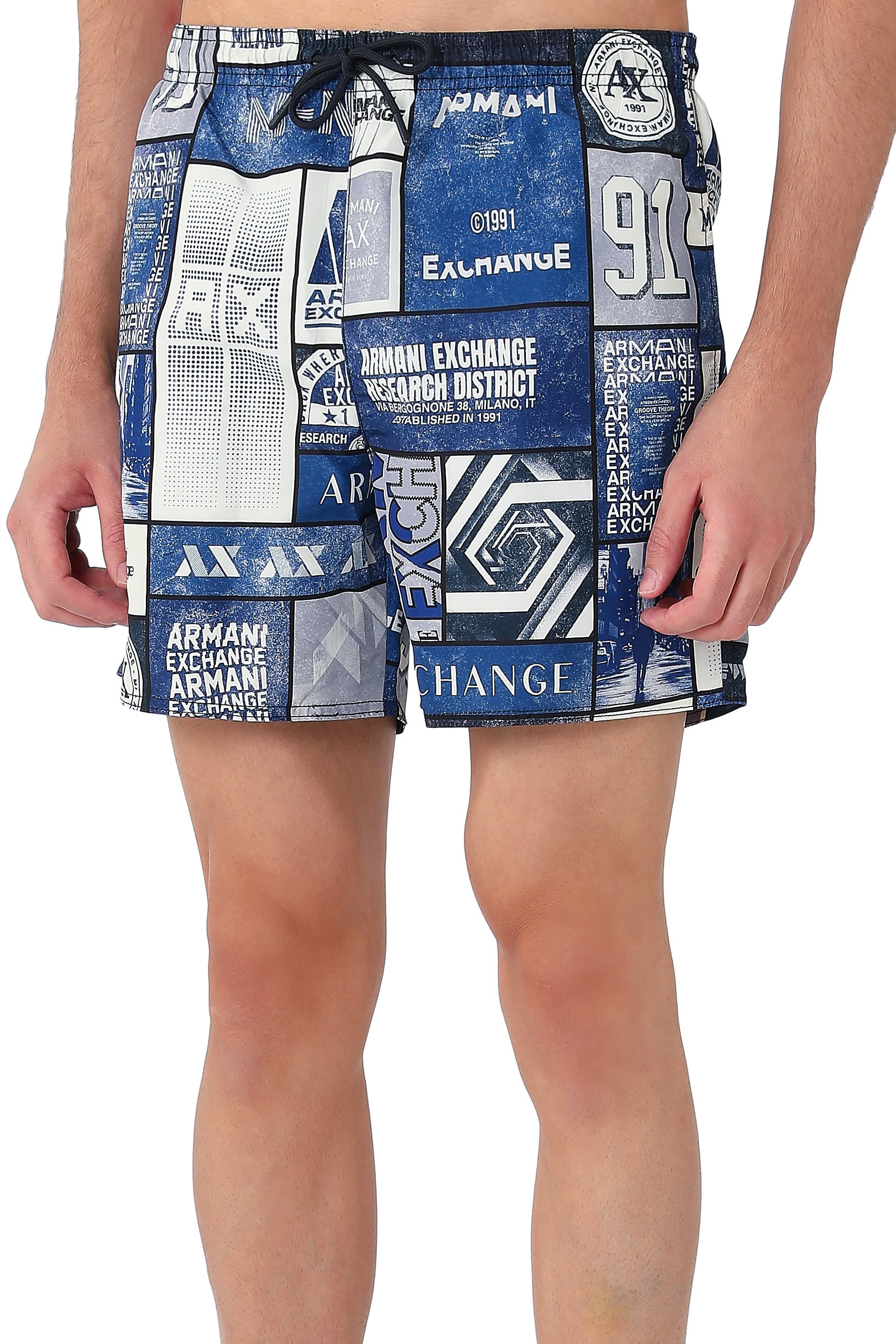 Logo Boxer Swim Trunks