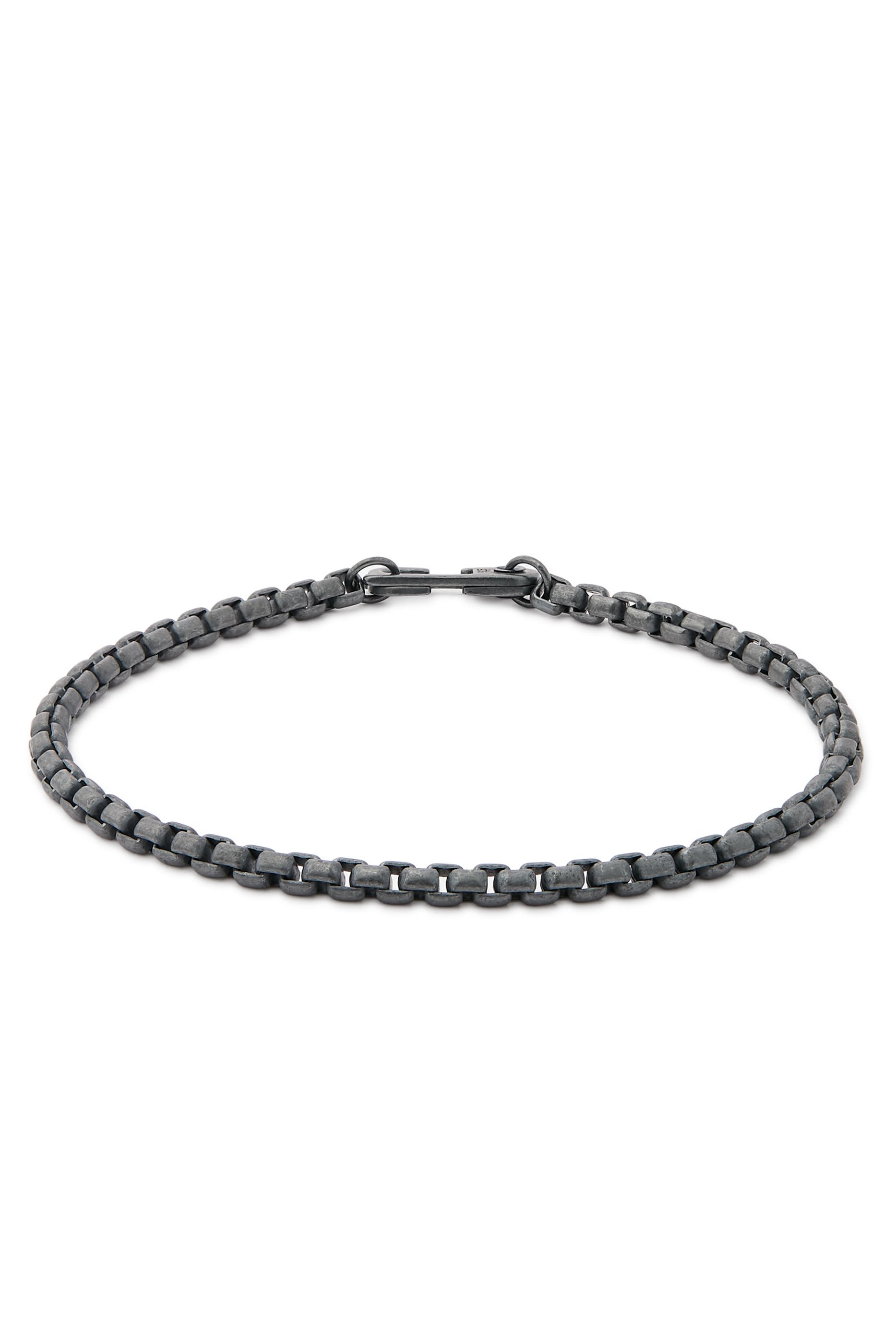  Annex Venetian Chain Bracelet, Oxidized Sterling Silver