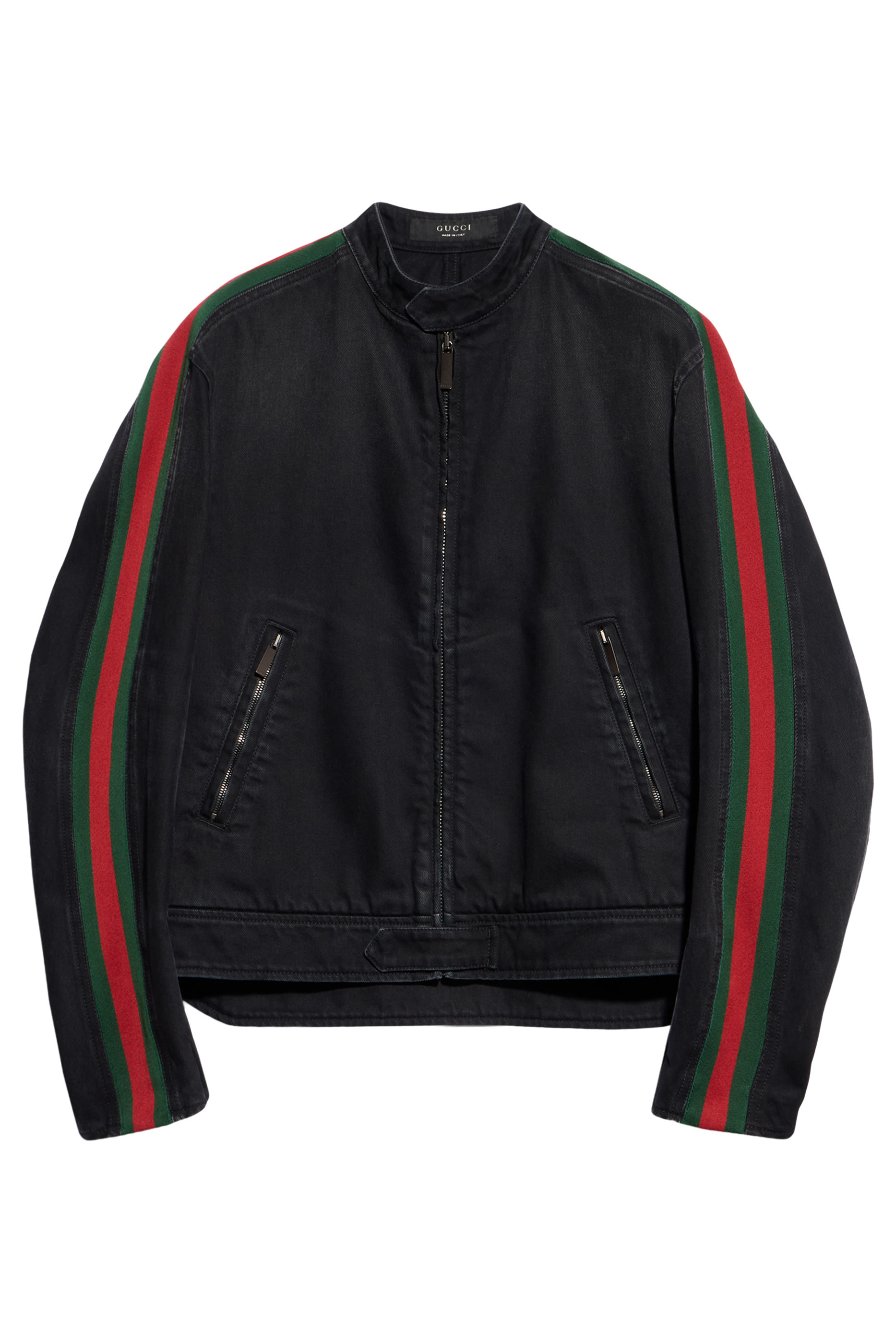 Web-Detail Biker Jacket