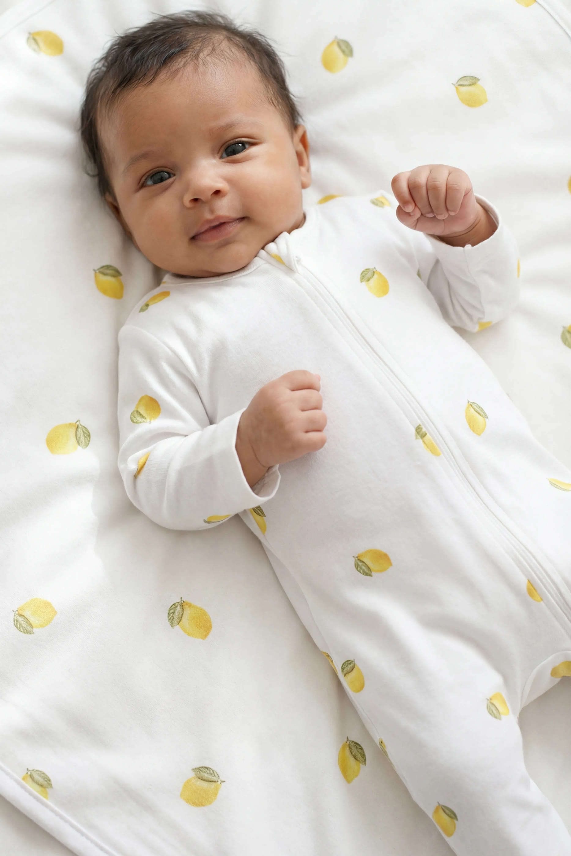 Kids Lemon Print Sleepsuit
