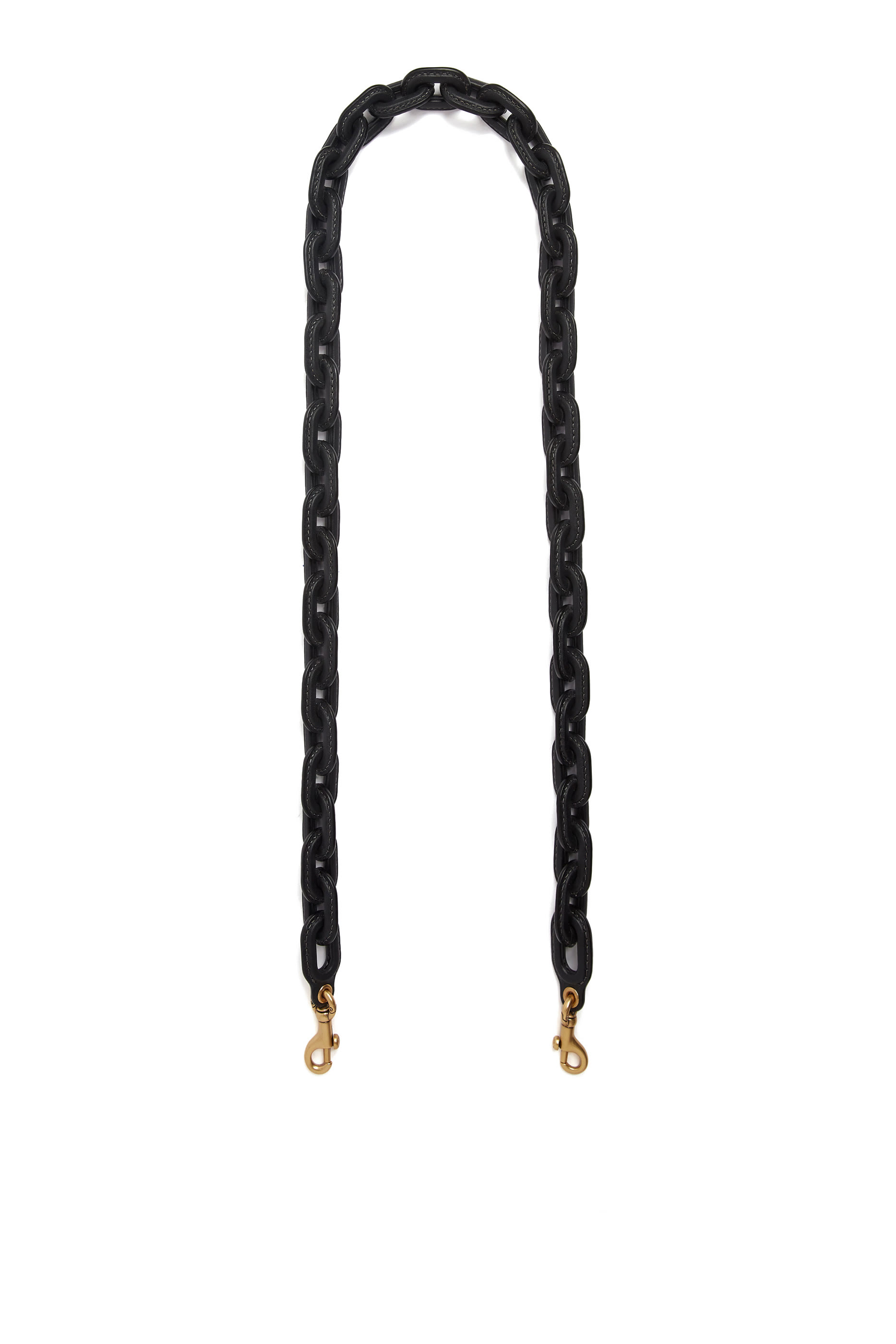 Leather Covered Chain Strap