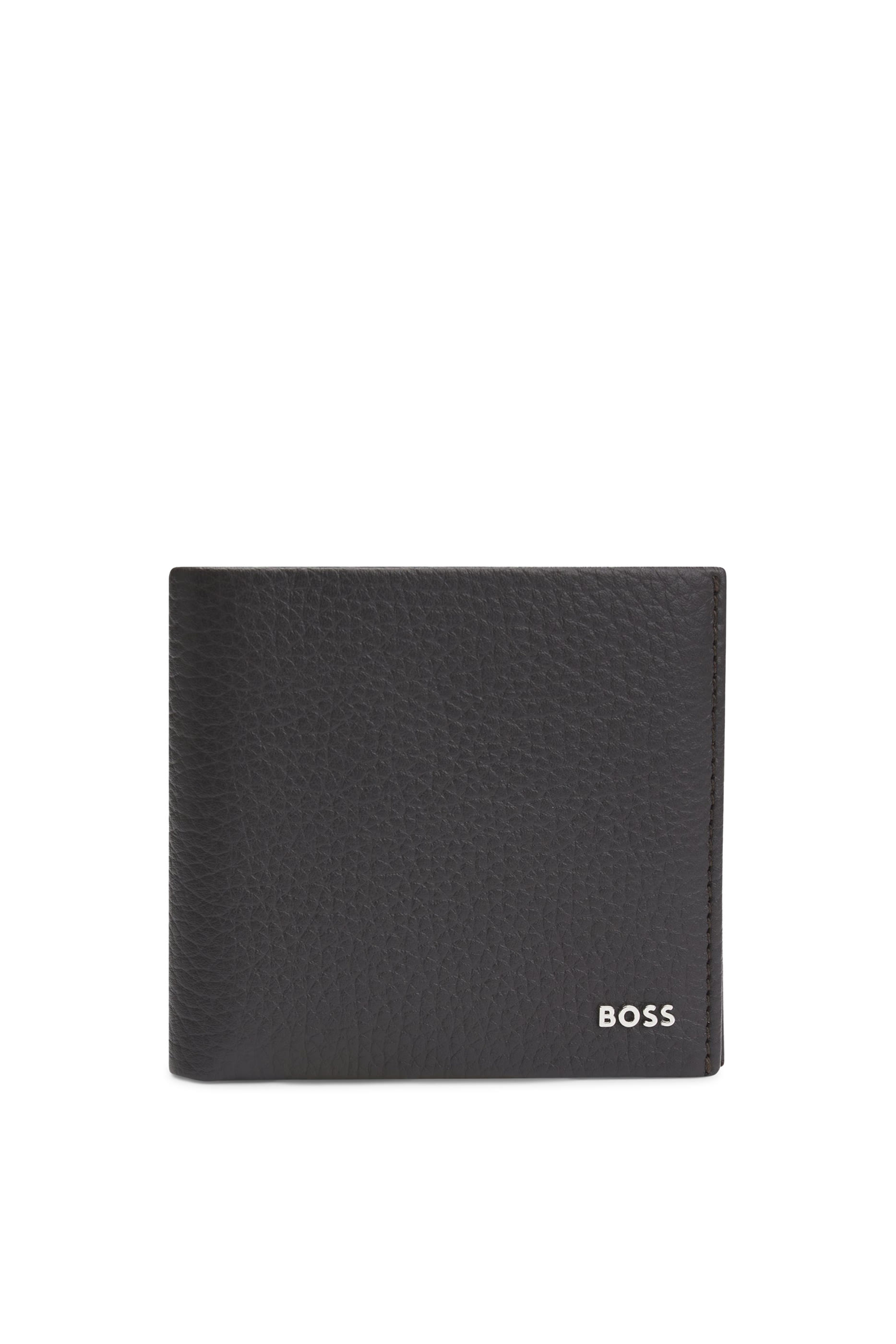 Logo Grained-Leather Wallet