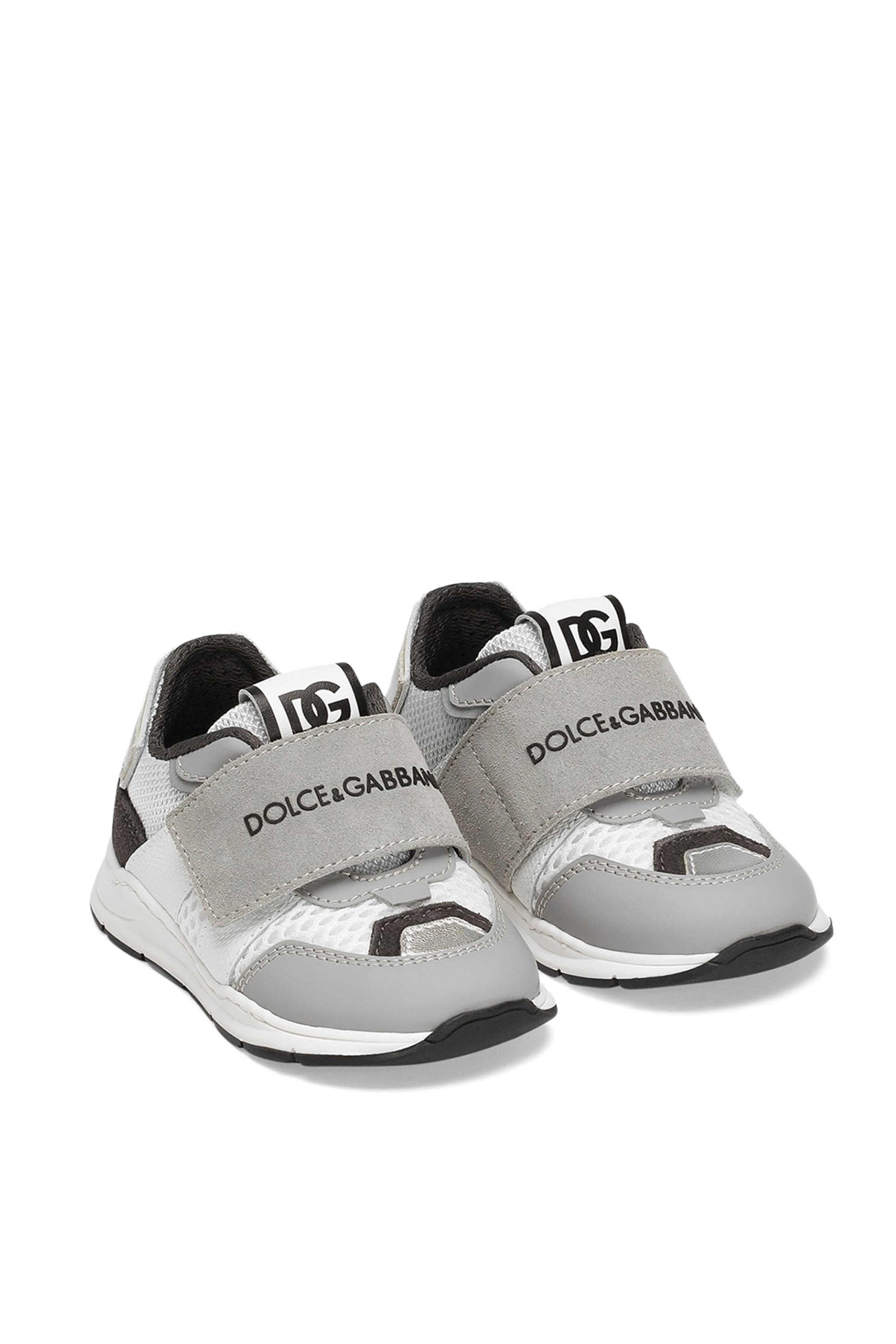 Kids DG Logo Nylon and Mesh Sneakers