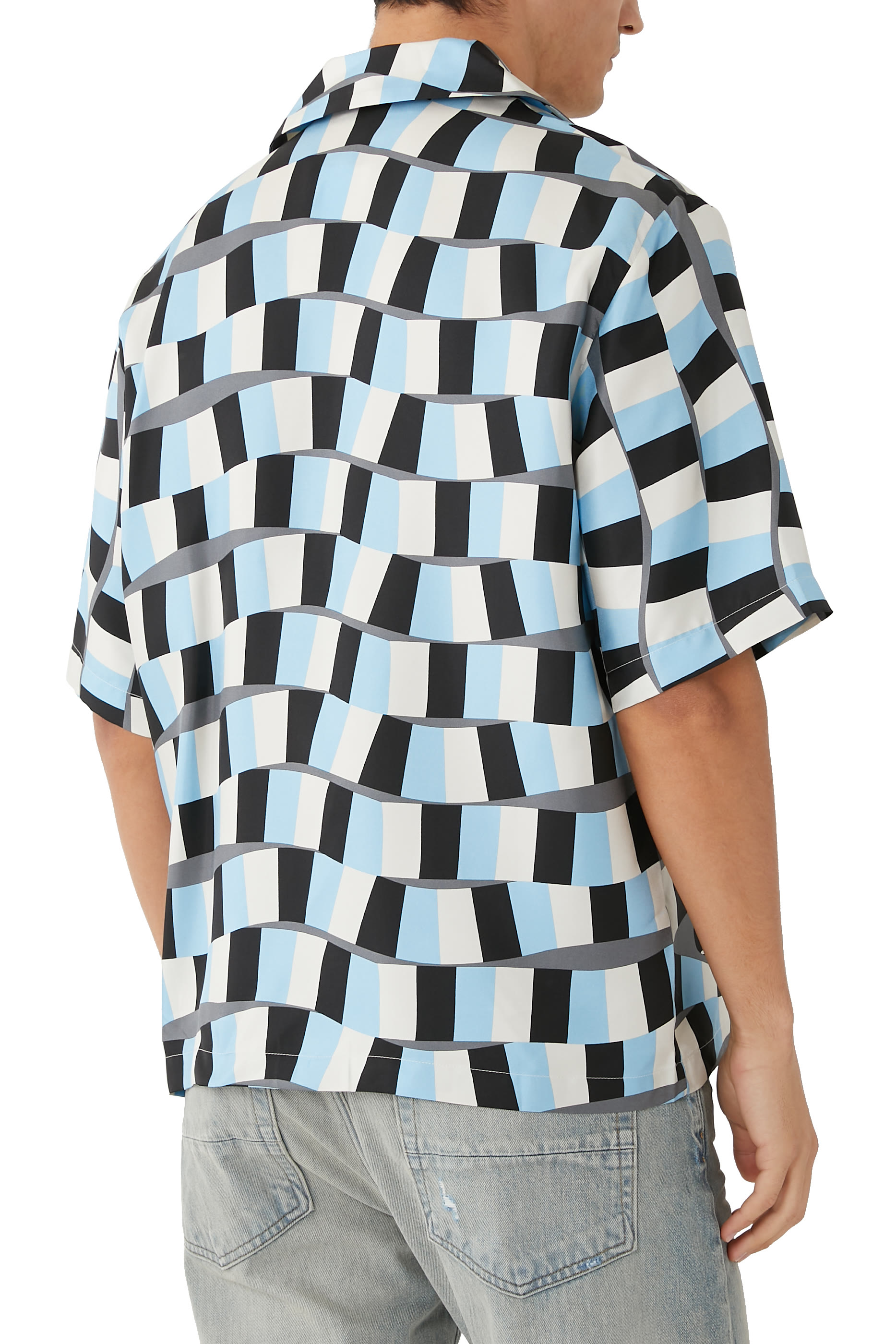 Snake Checker Bowling Shirt