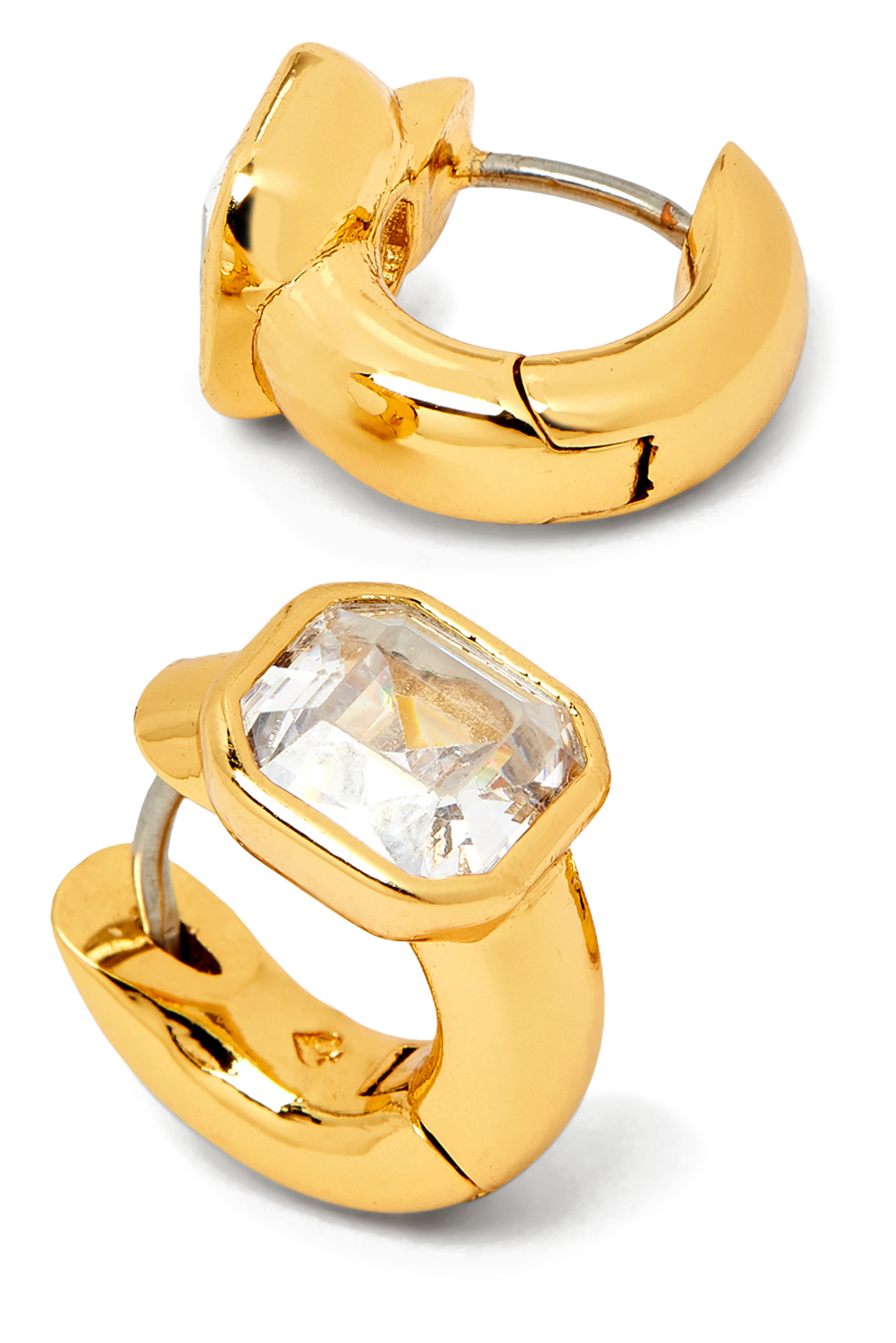 Keep Sparkling Asscher Huggies