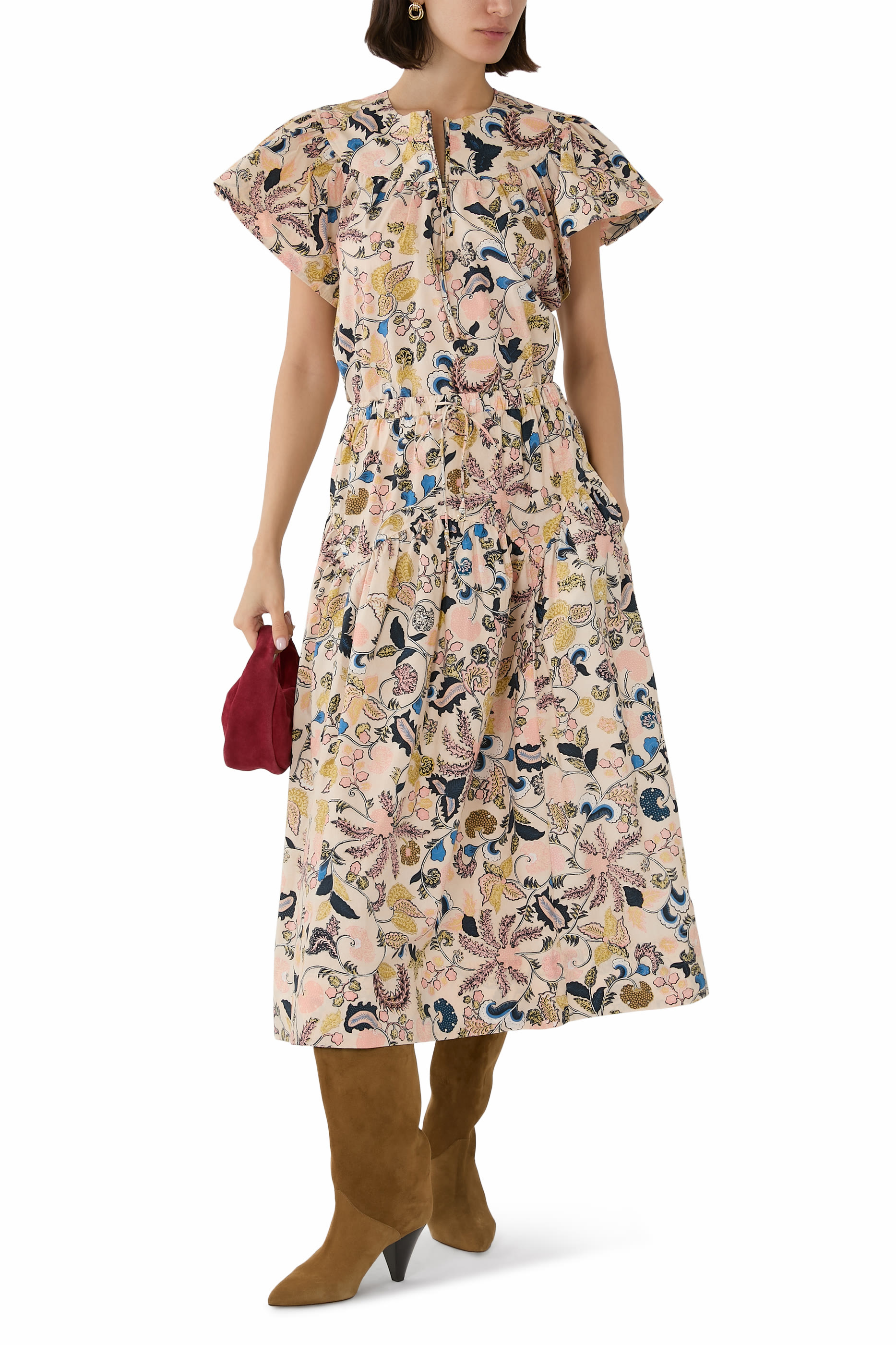 Perline Flutter Sleeve Blouse