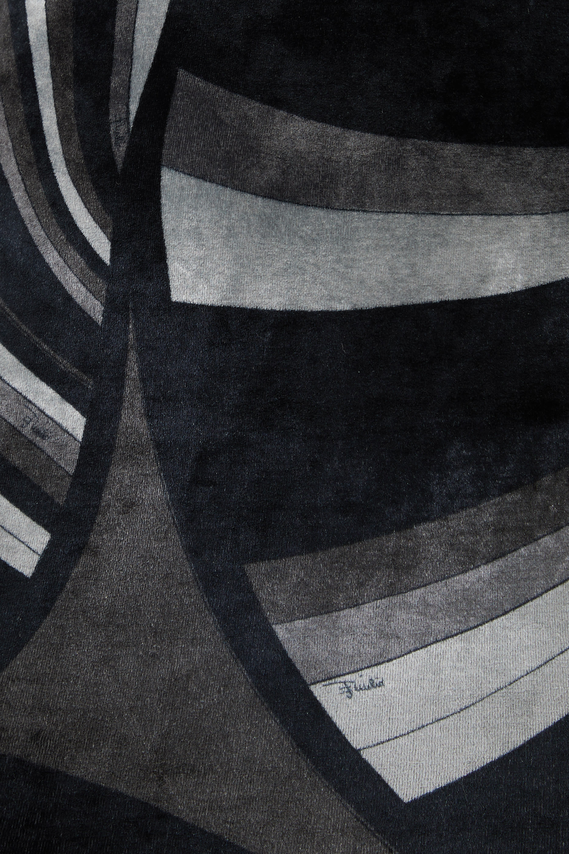 Iride Print Velvet Dress