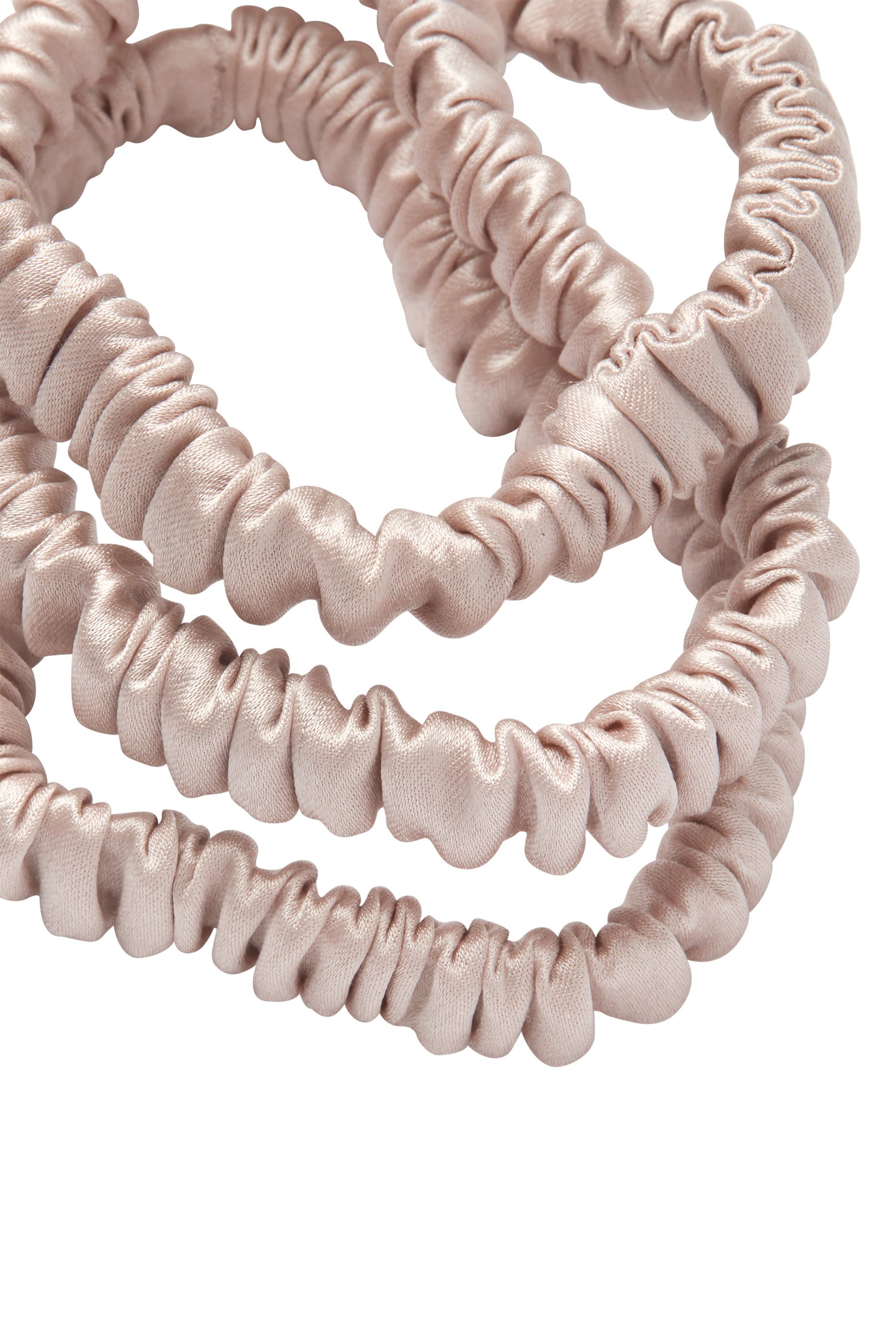 Silk Skinny Sleep Scrunchies, Set of 3