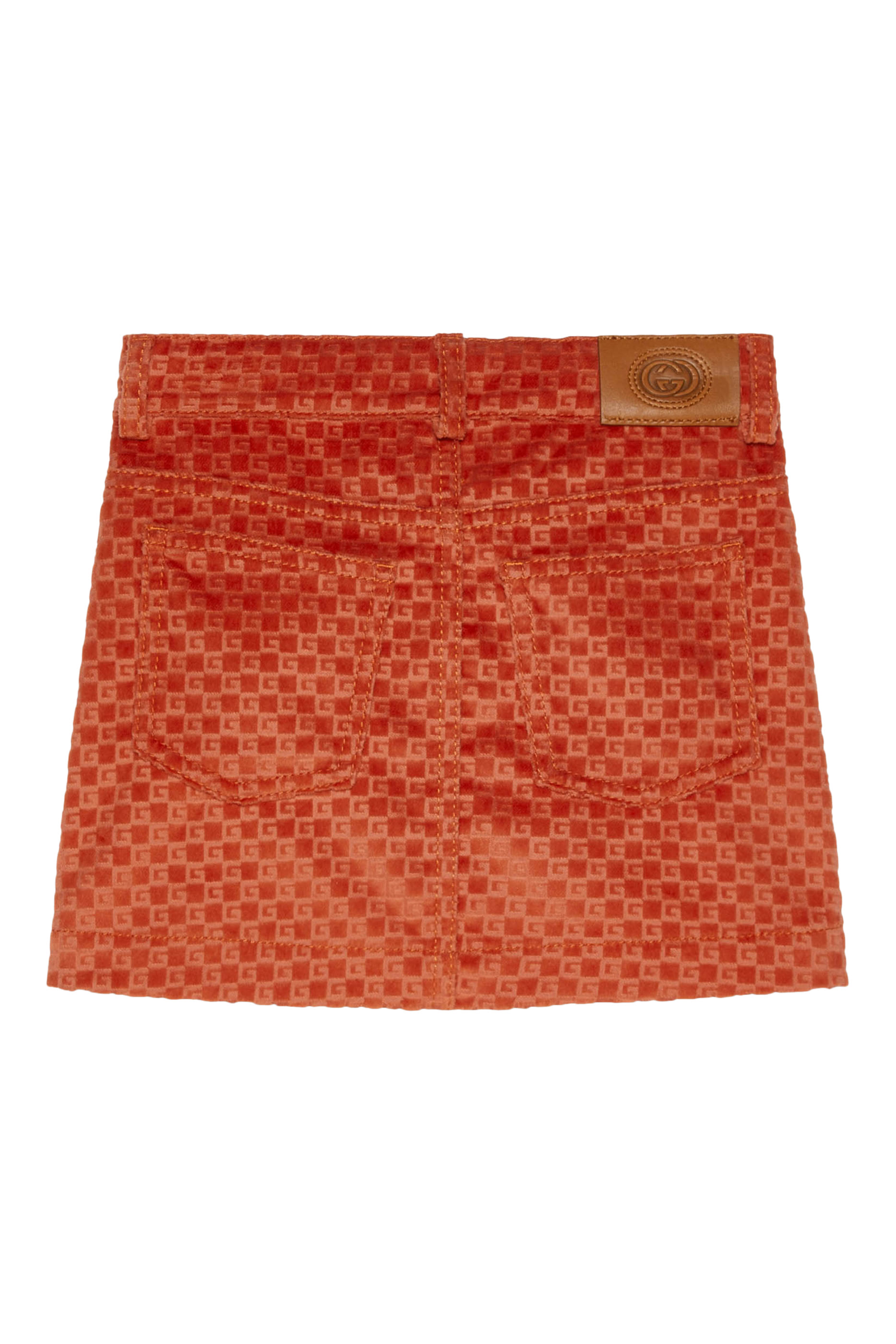 Kids Square G Velvet Skirt