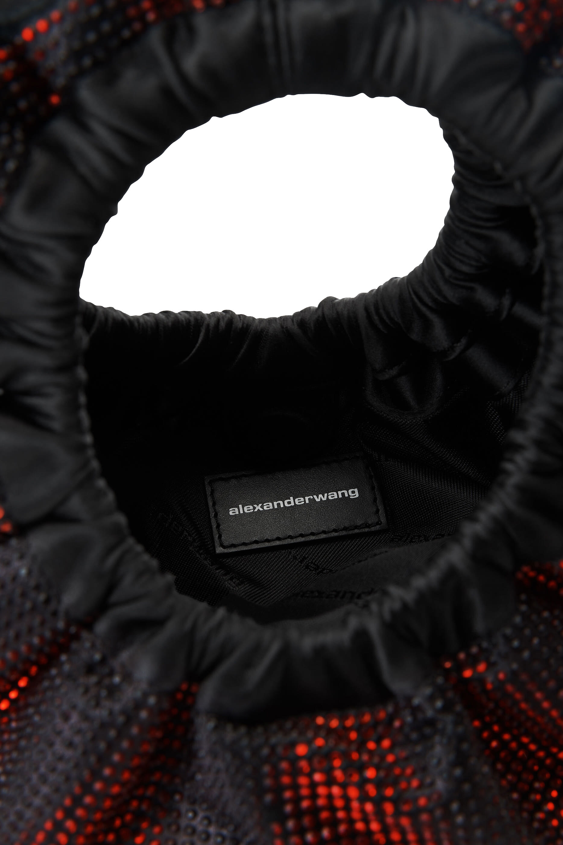 Crescent Mini Bag in Distressed Crystal Hotfix