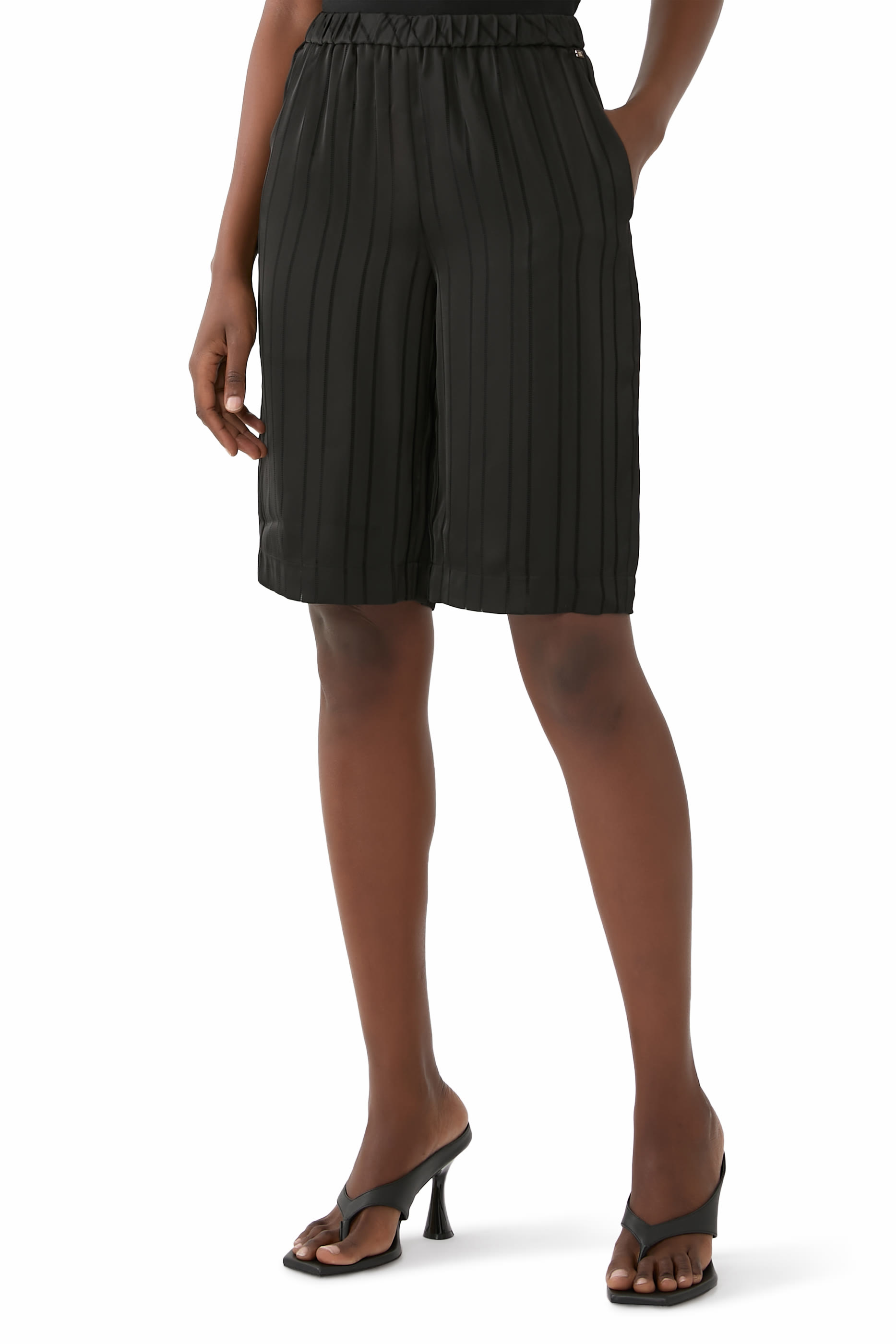 Stripe Bermuda Shorts