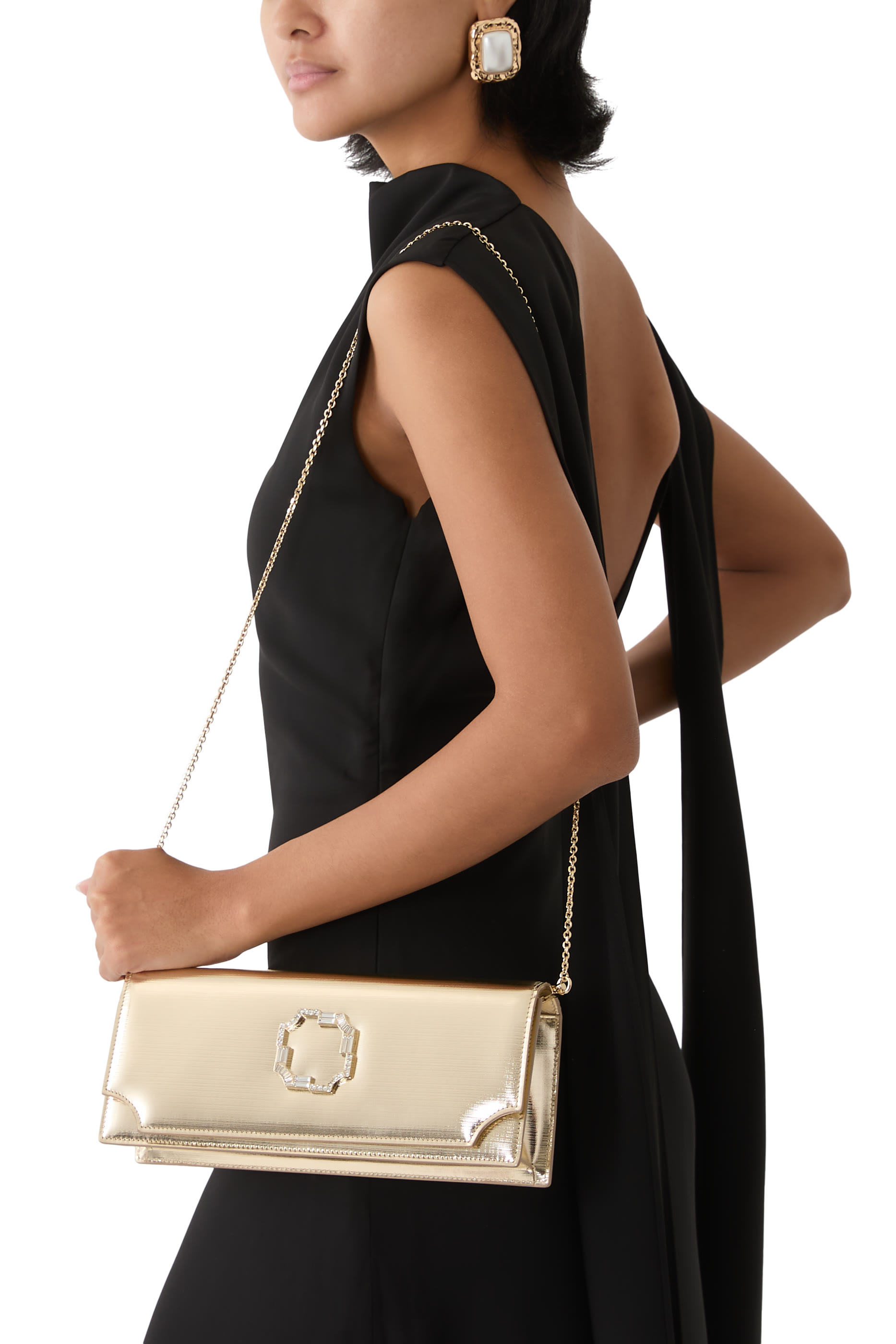 Vivien Leather Clutch Bag