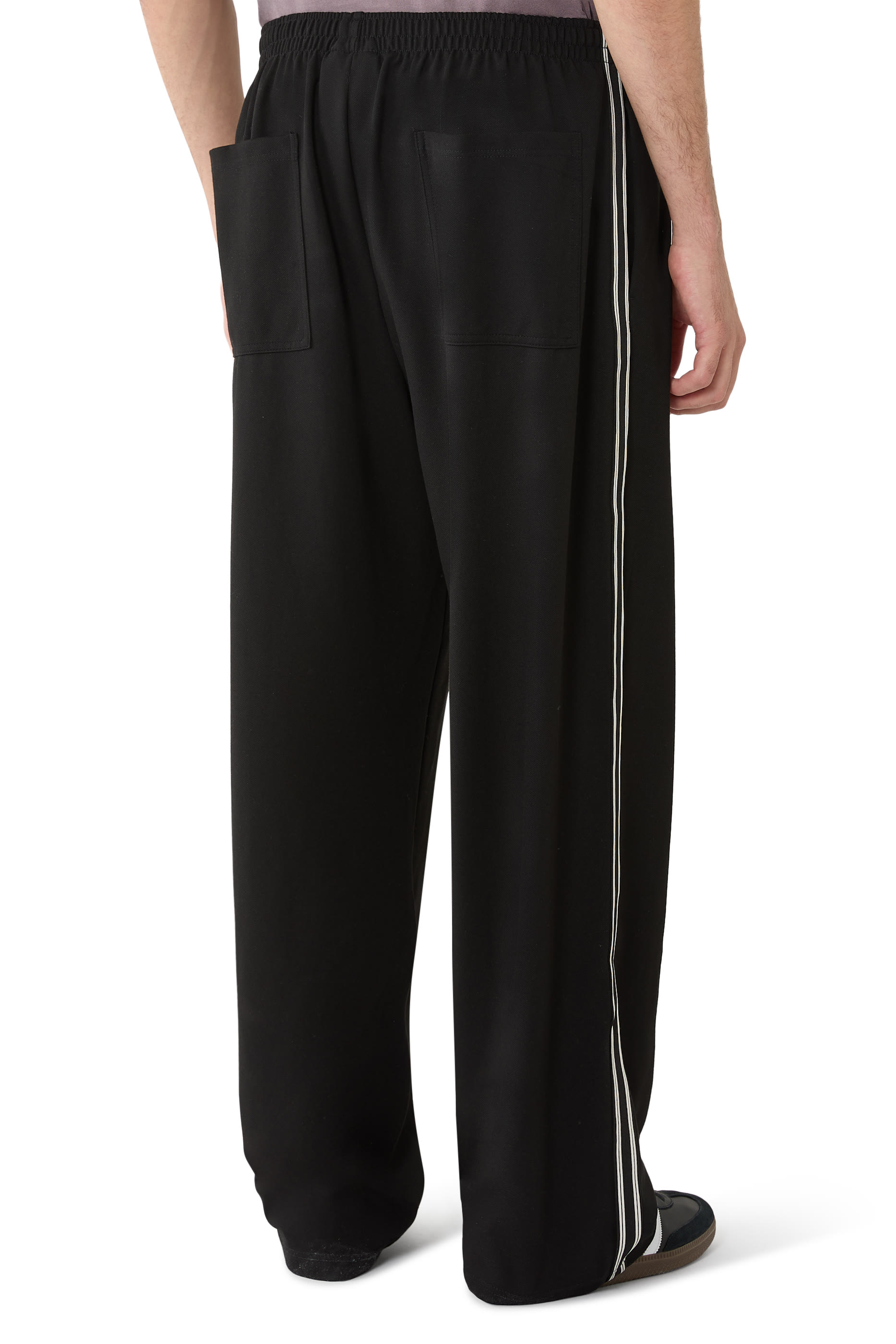 Wide Fit Poly Track Pants 