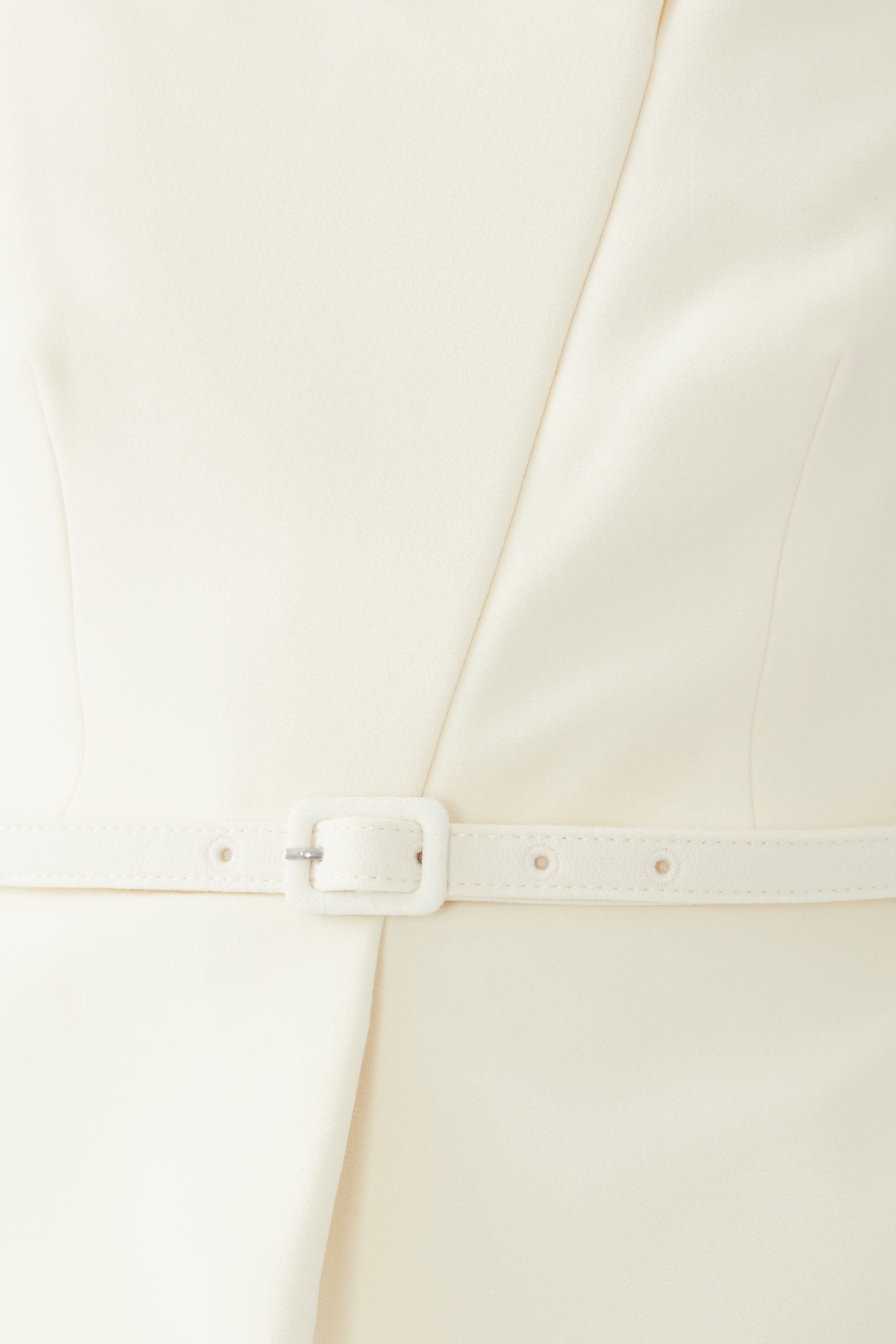 Strapless Peplum Crepe Jumpsuit