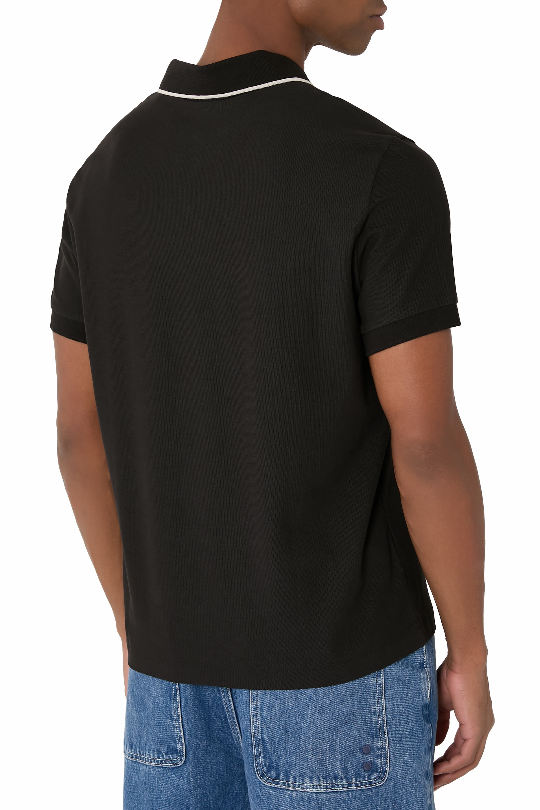 Contrasting Profiles Polo Shirt