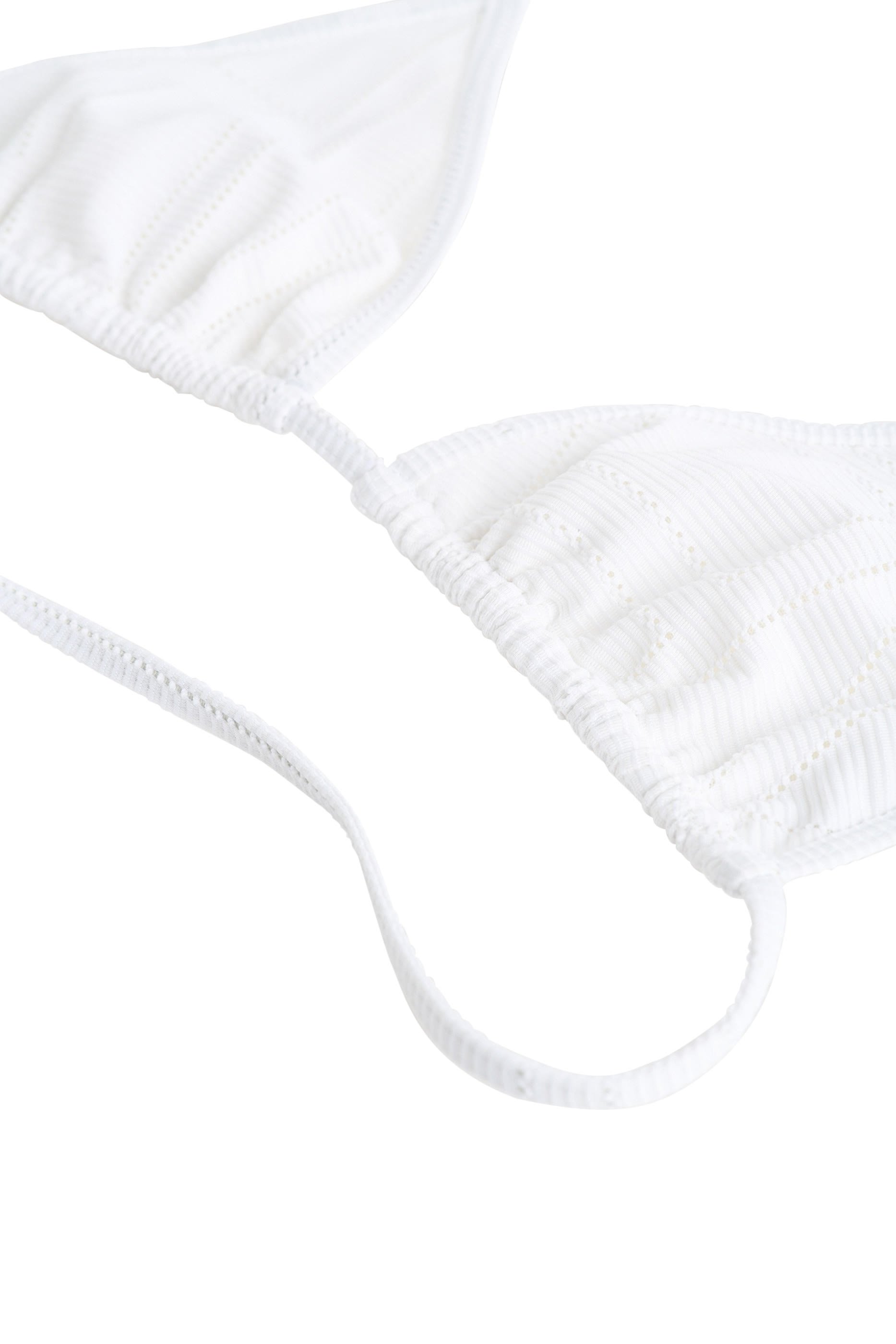 Monogram Pointelle Bikini Top