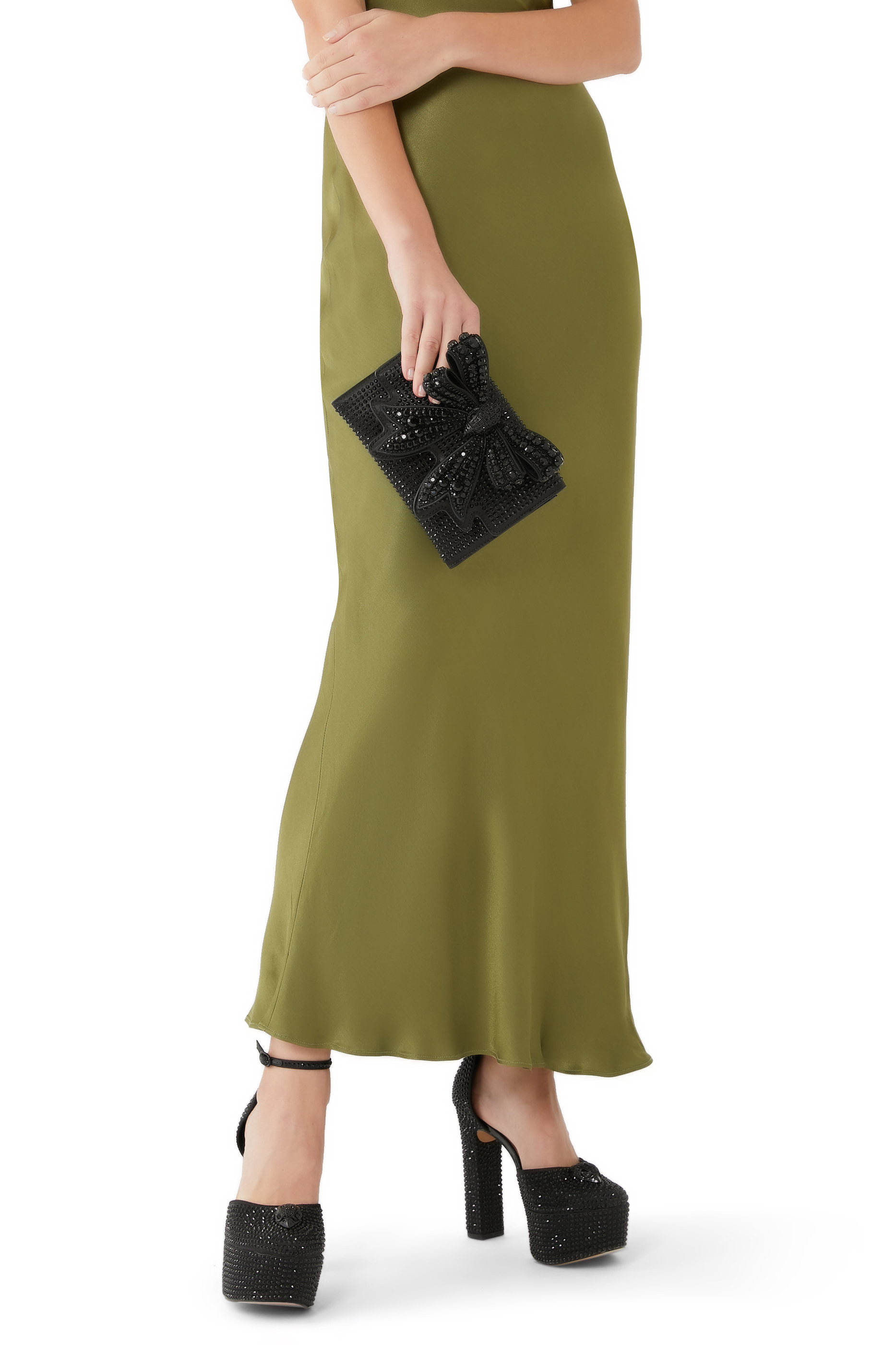 Shoreditch Satin Bow Chain Wallet