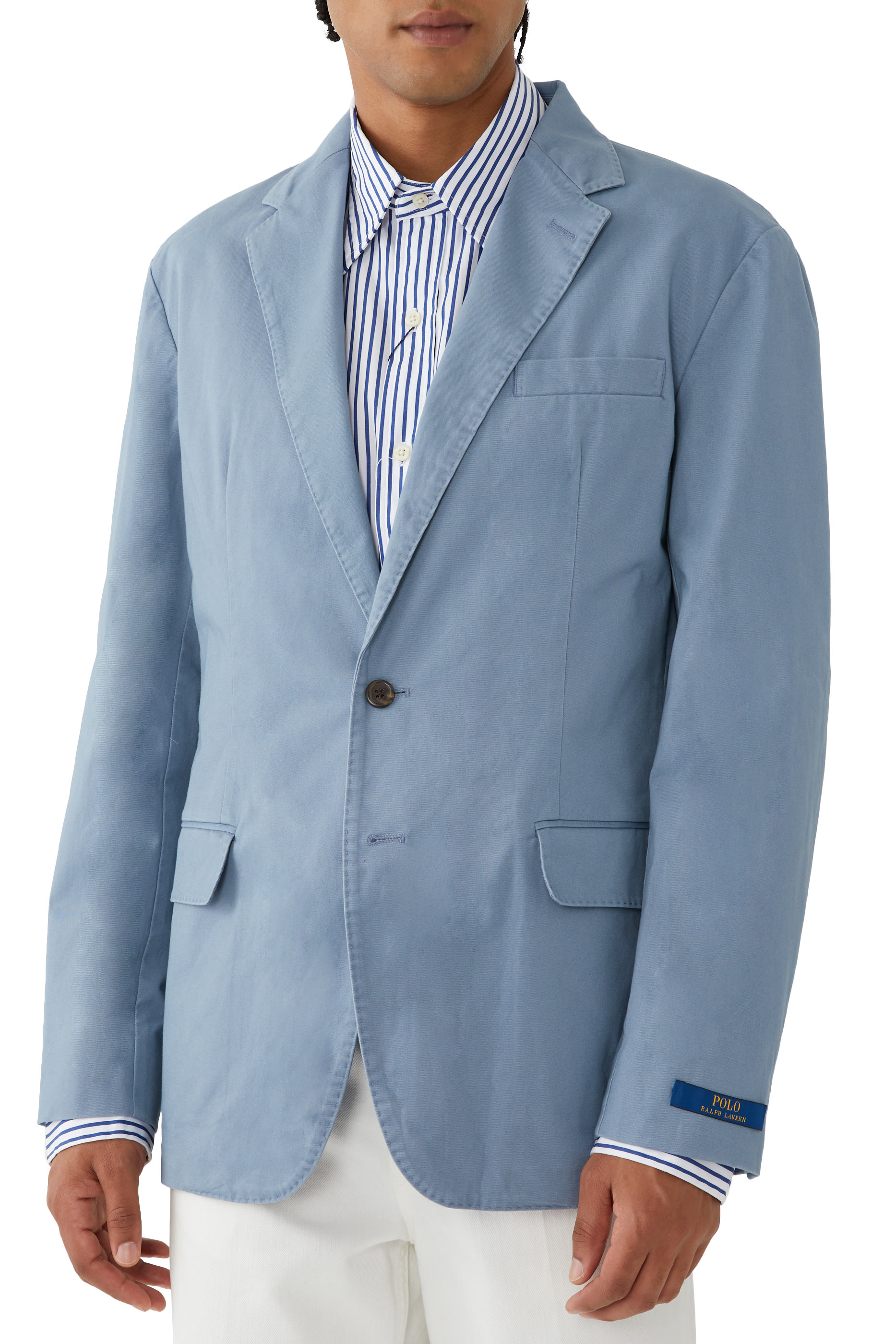 Slim-Fit Cotton Blend Blazer