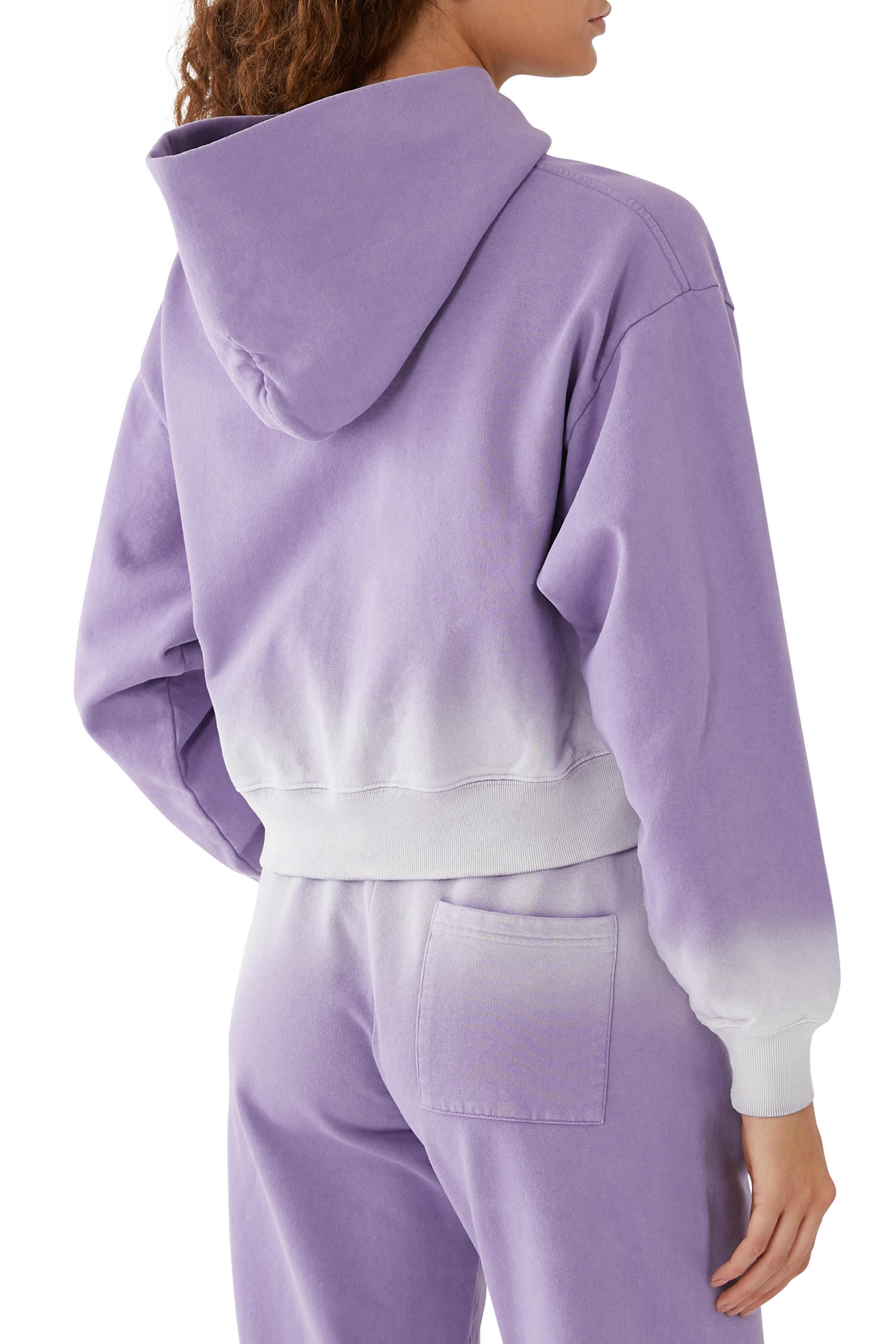 Serif Logo Cropped Hoodie