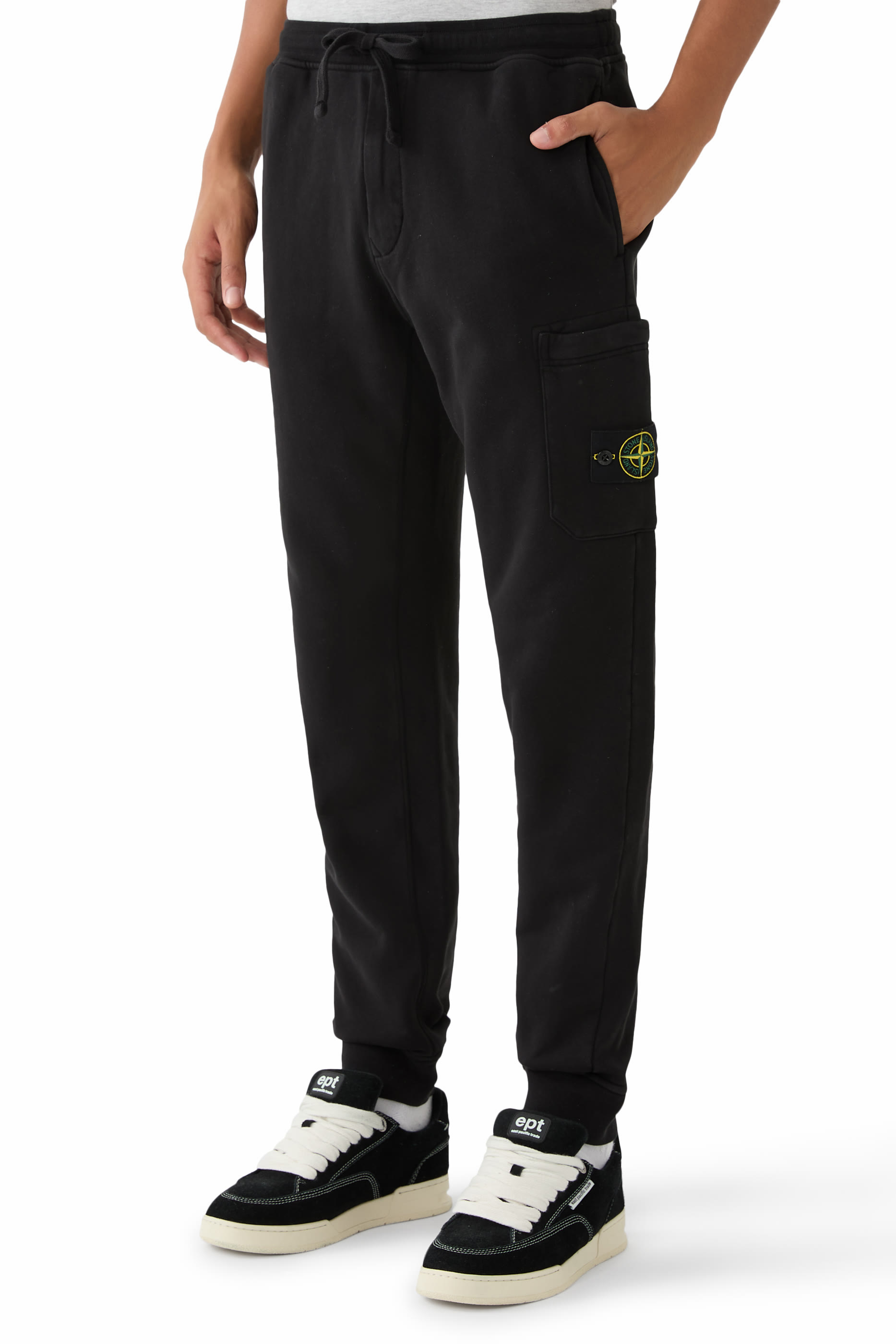 Logo Drawstring Waistband Slim-Fit Sweatpants