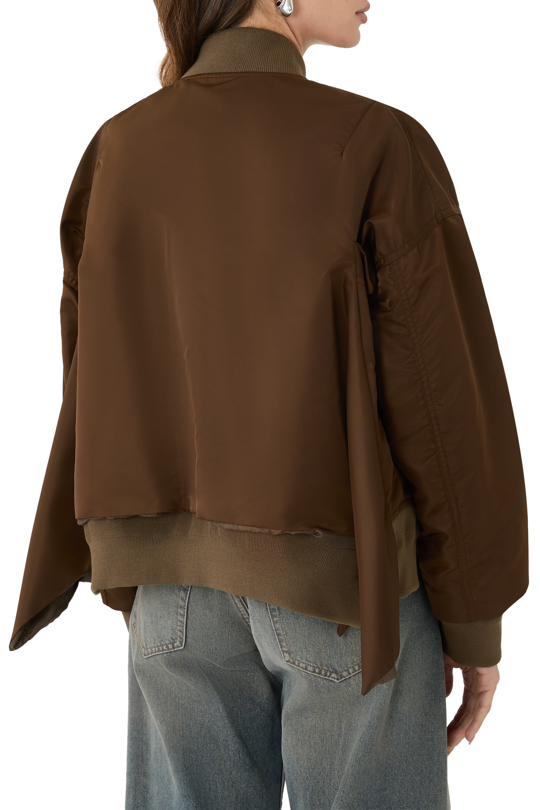 Nylon Twill Bomber Jacket