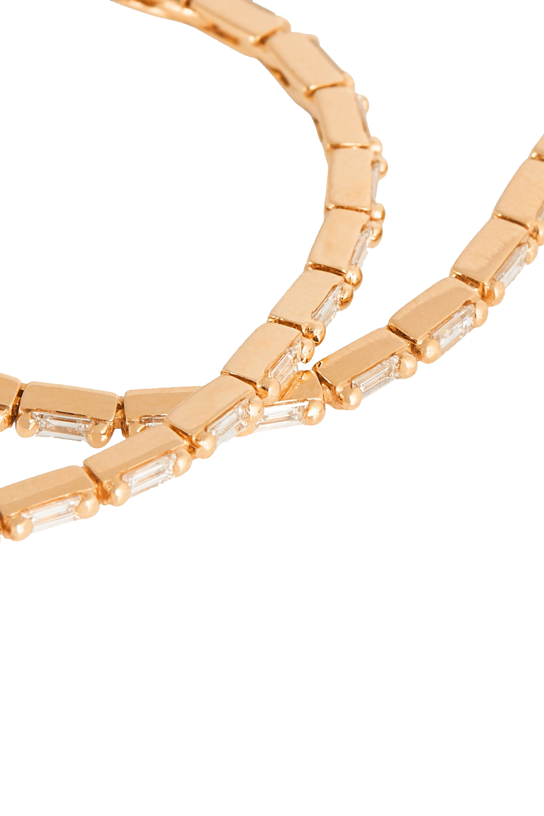 Linear Tennis Bracelet, 18k Yellow Gold & Full Diamond