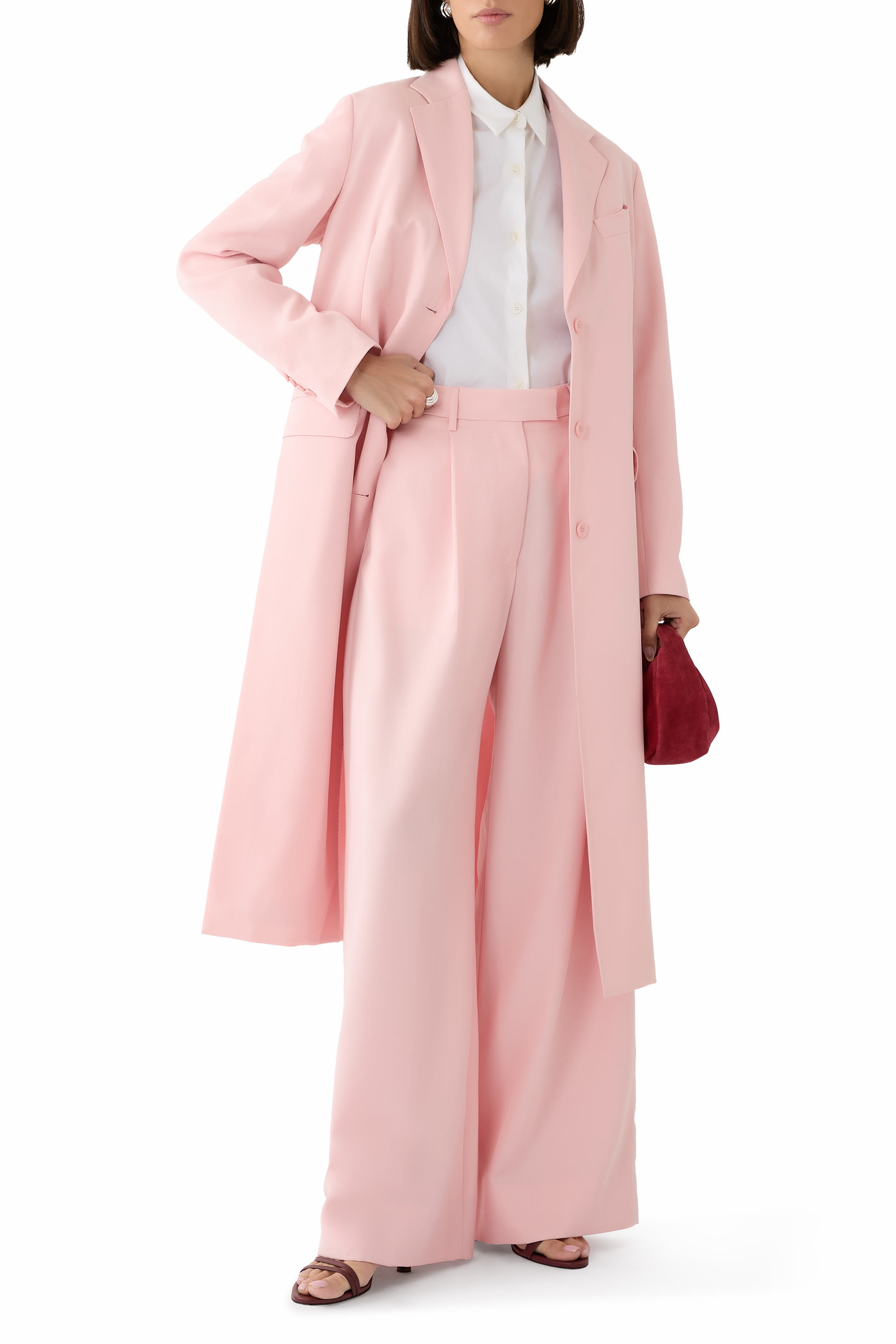 Bow Detail Puddle Trousers 