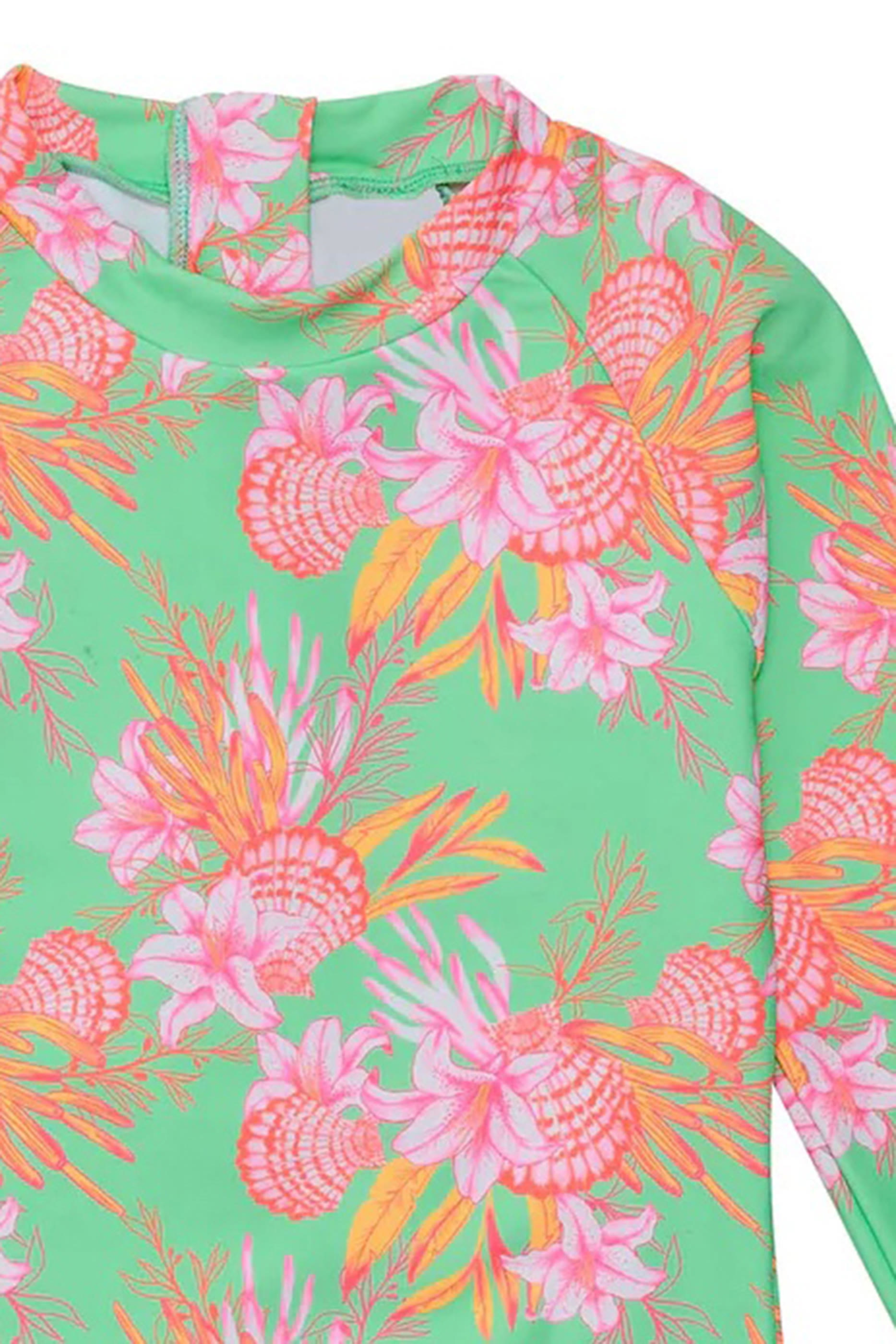 Kids Coastal Shells Sustainable Surf Suit