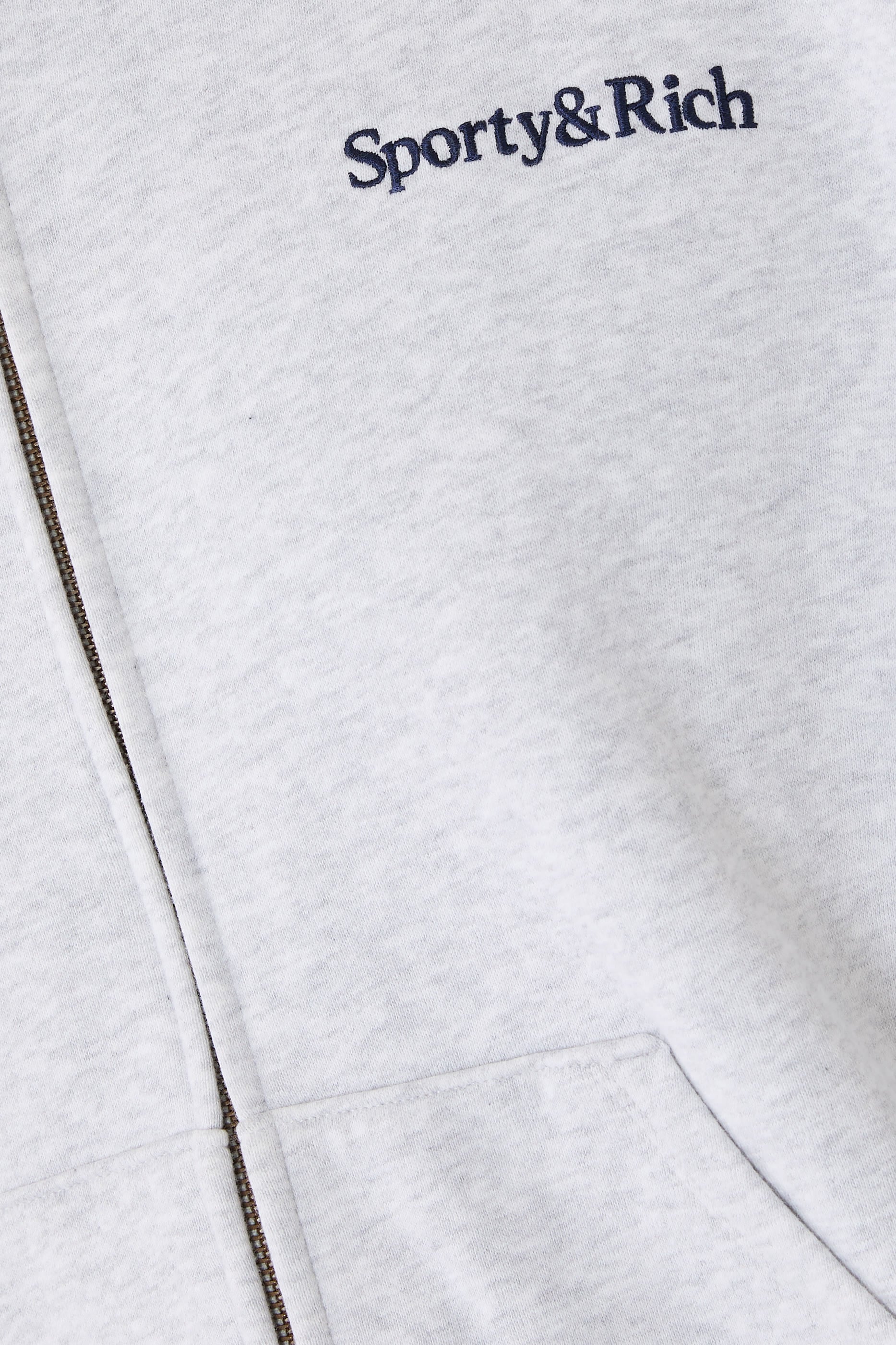 Serif Logo Embroidered Hoodie