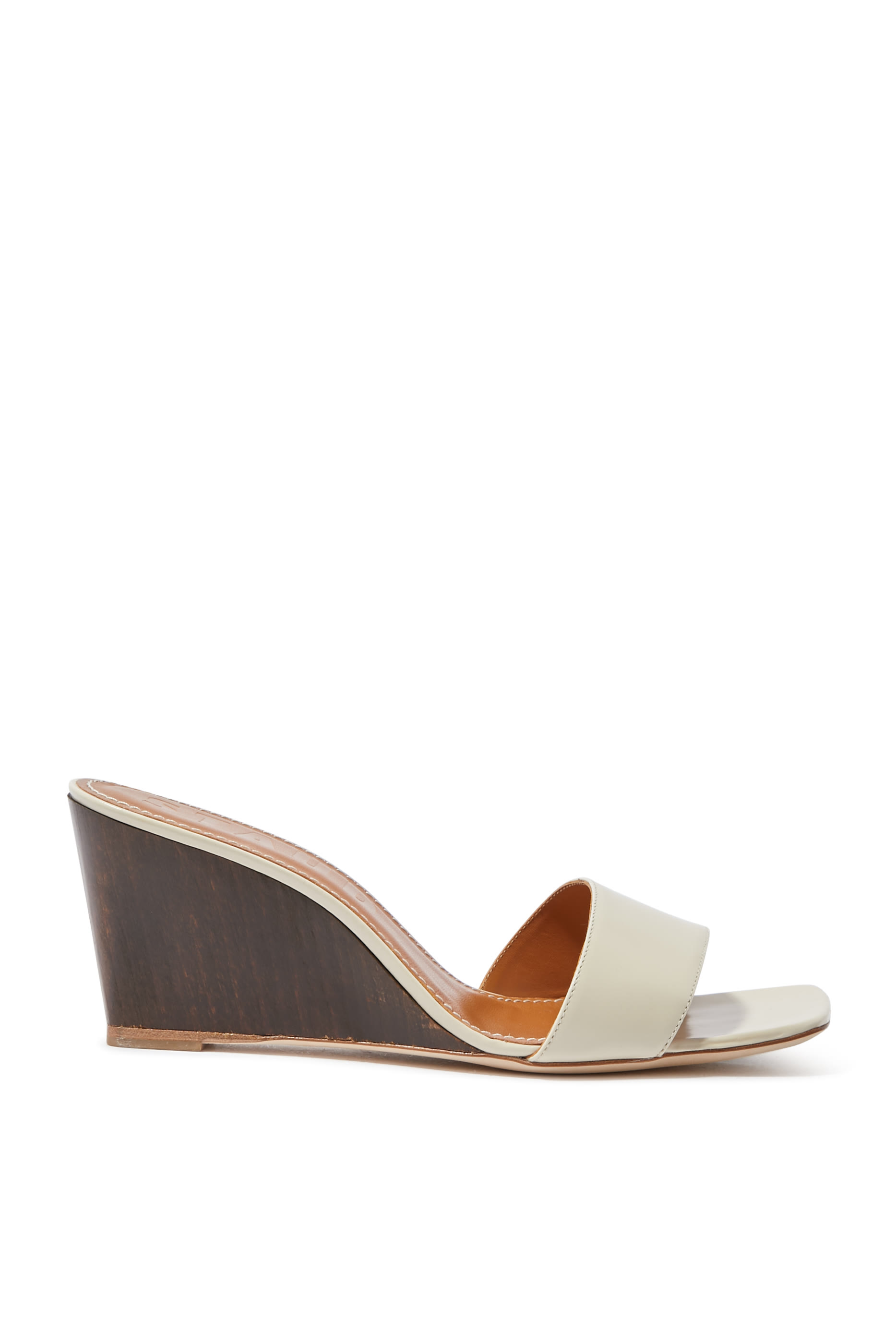 Billie 75 Wooden Wedge Mules