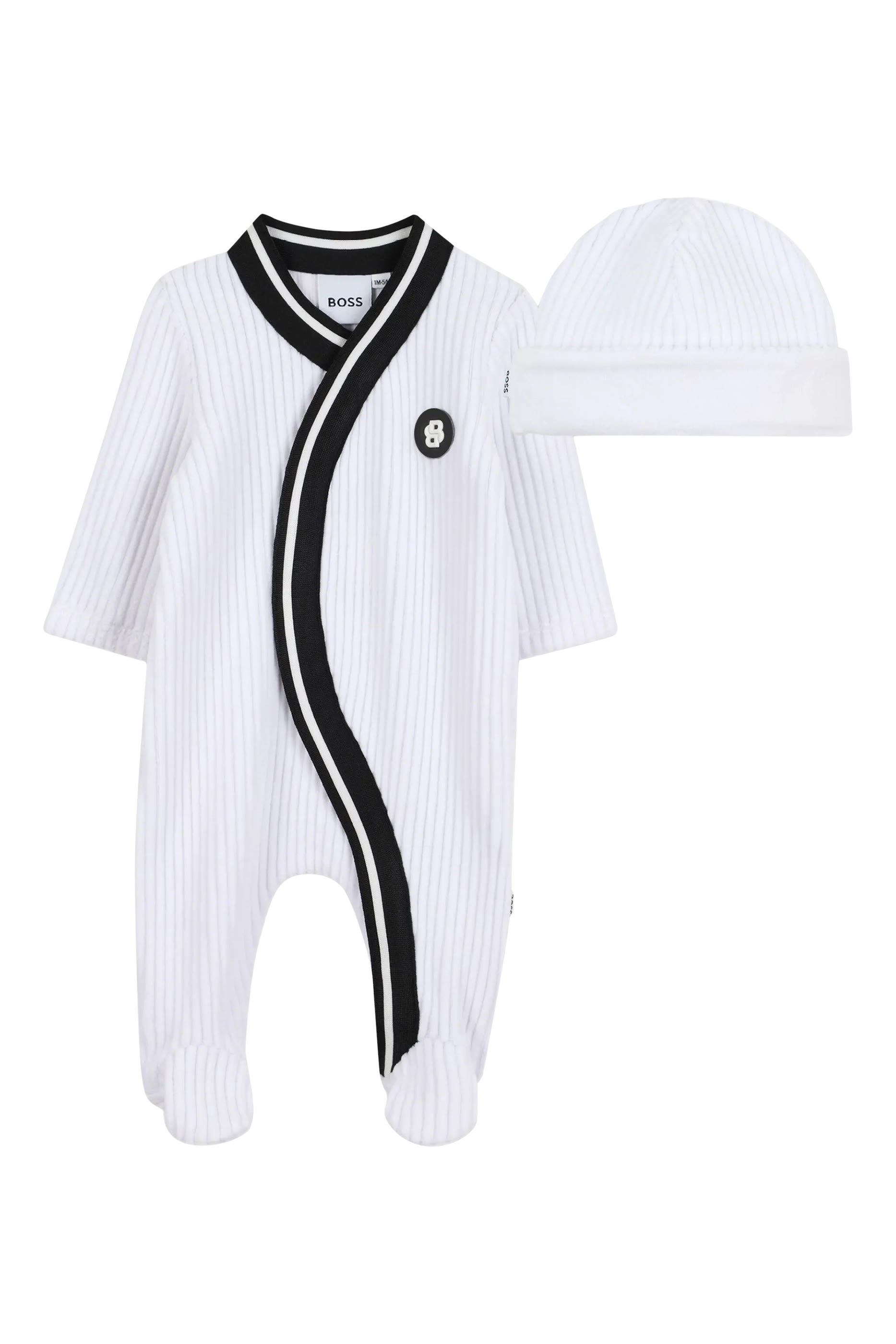 Kids Logo-Patch Pajama and Hat Set