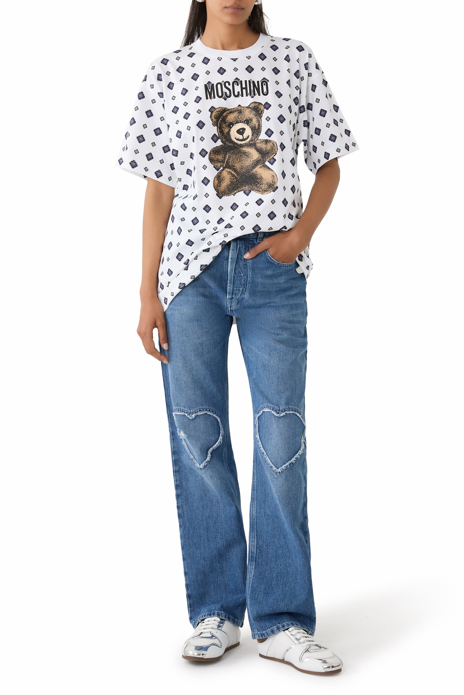  Logo Teddy Print T-Shirt