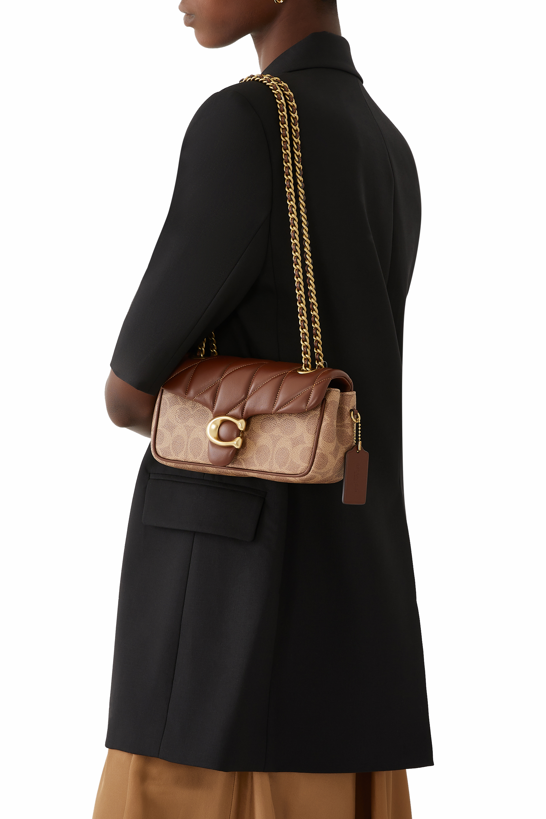 Tabby Shoulder Bag 20 in Signature Canvas with Quilting