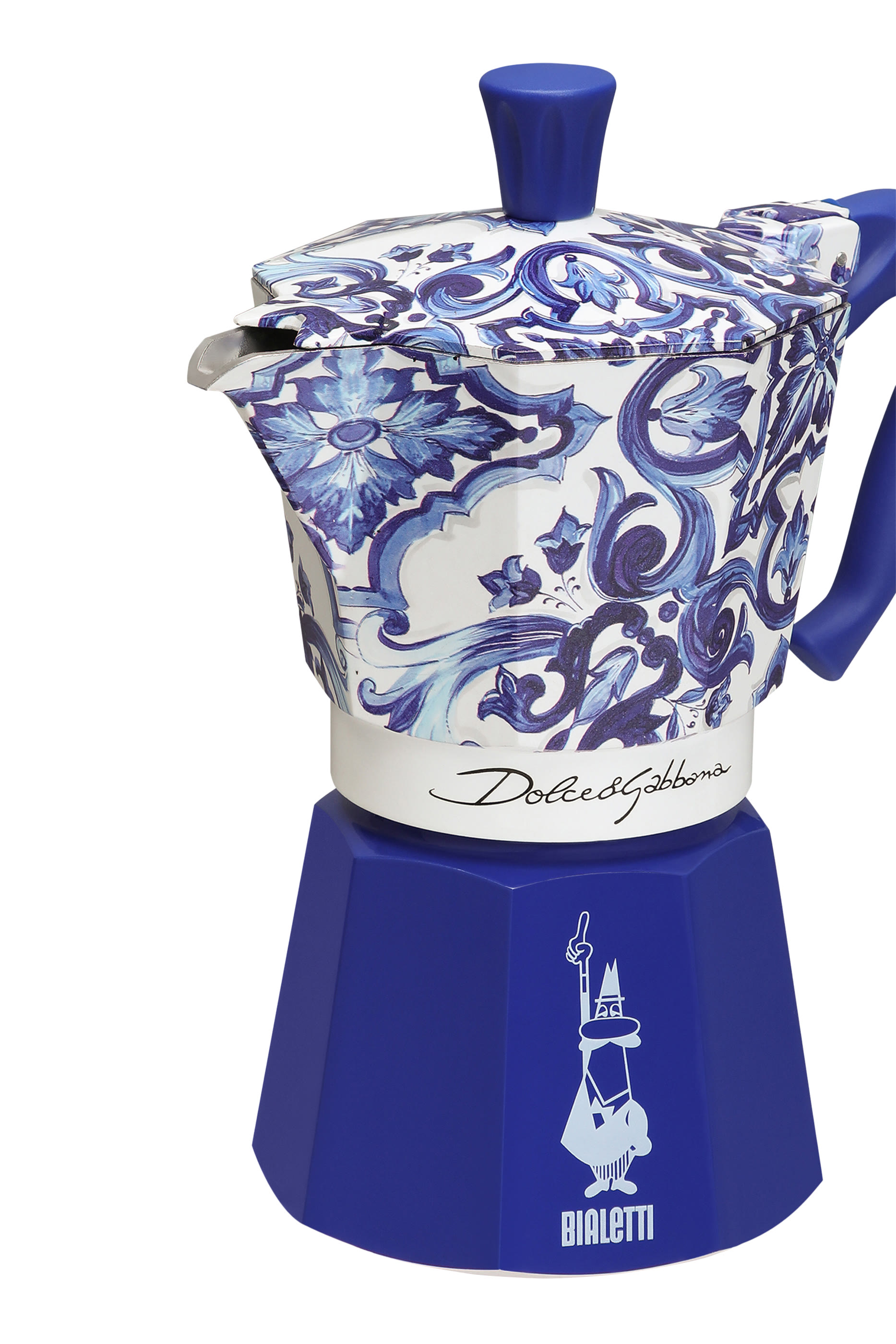 Blu Mediterraneo Bialetti Moka Express Large Coffee Maker