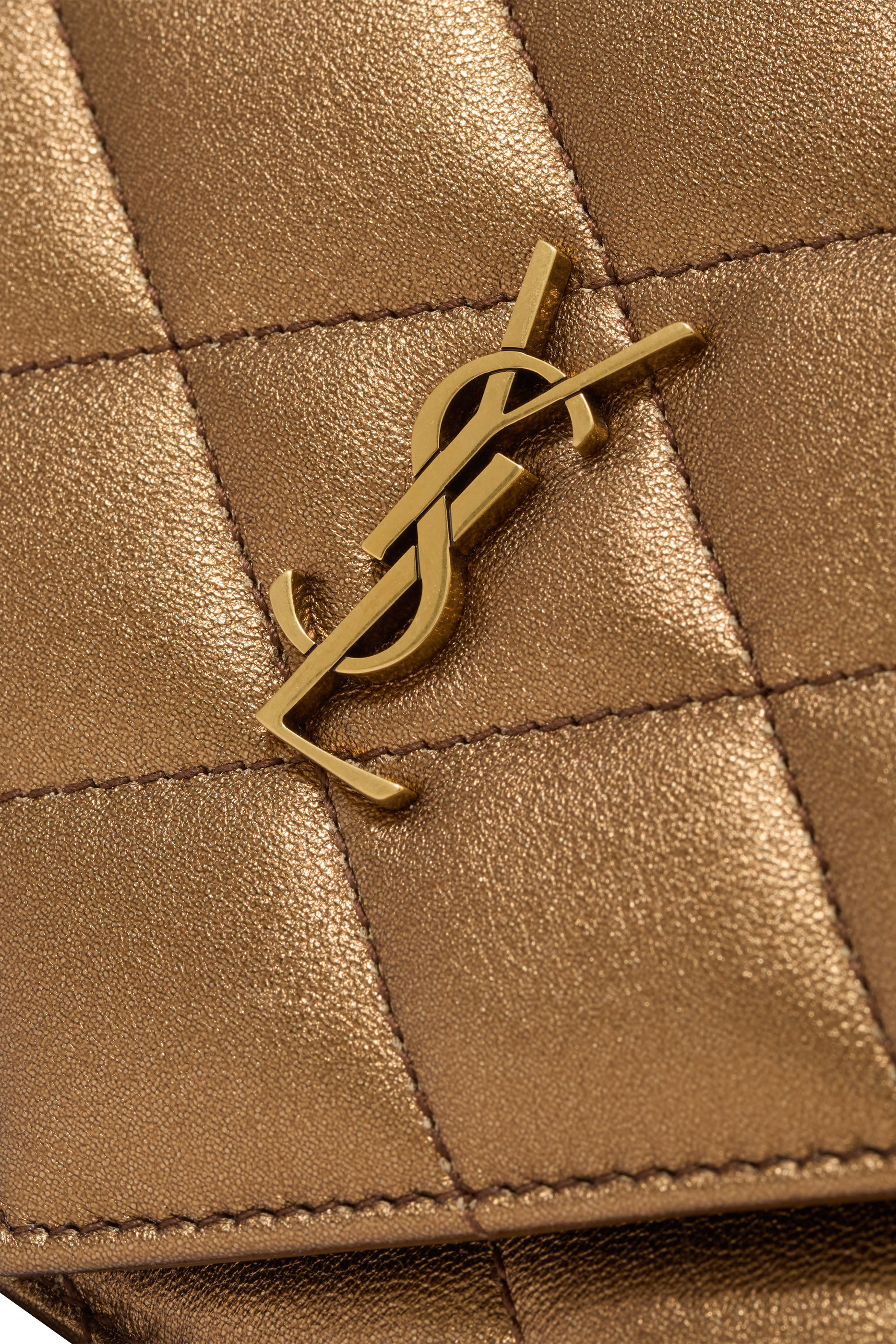 Paris Chain Wallet in Metallic Leather 