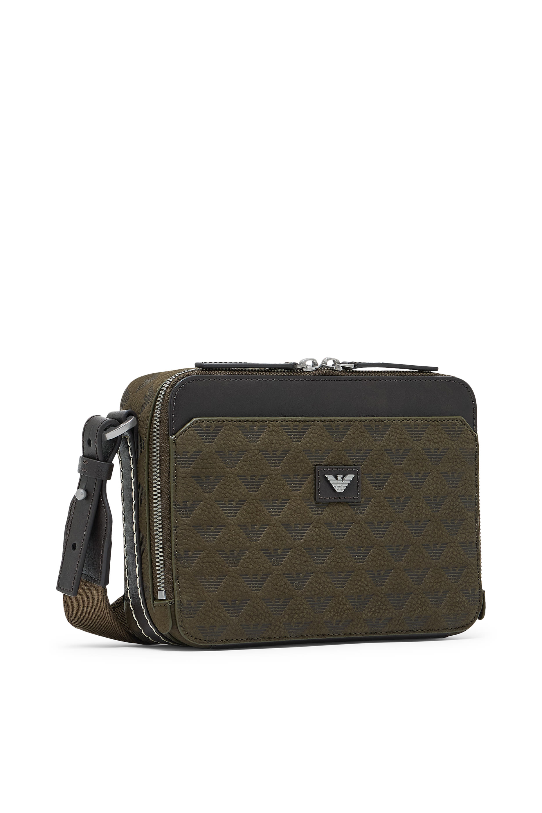 Logo Zip Closure Crossbody Camera Bag