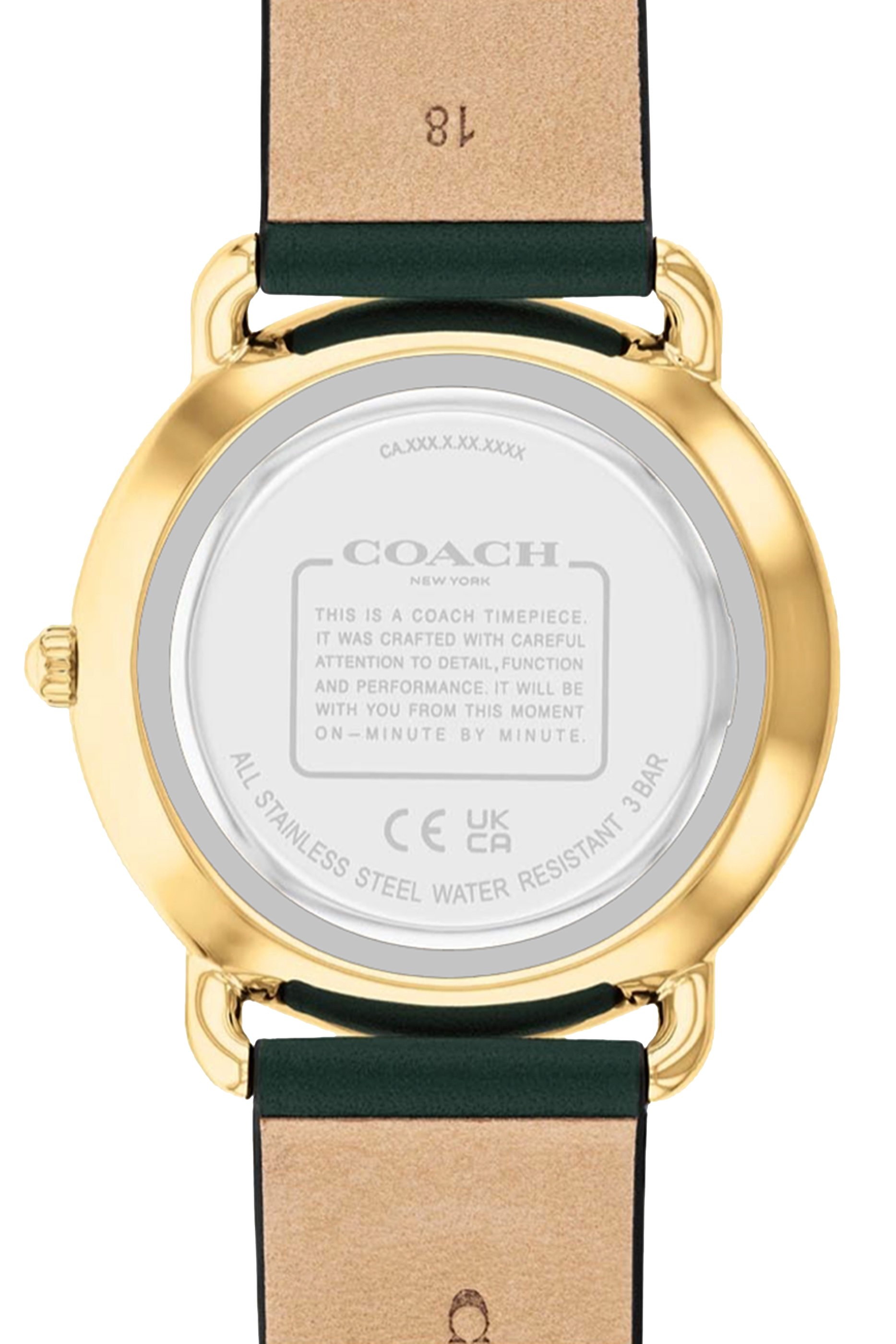 Elliot 36 mm GP Case Grn Dial & Lthr Strap:Green :One Size