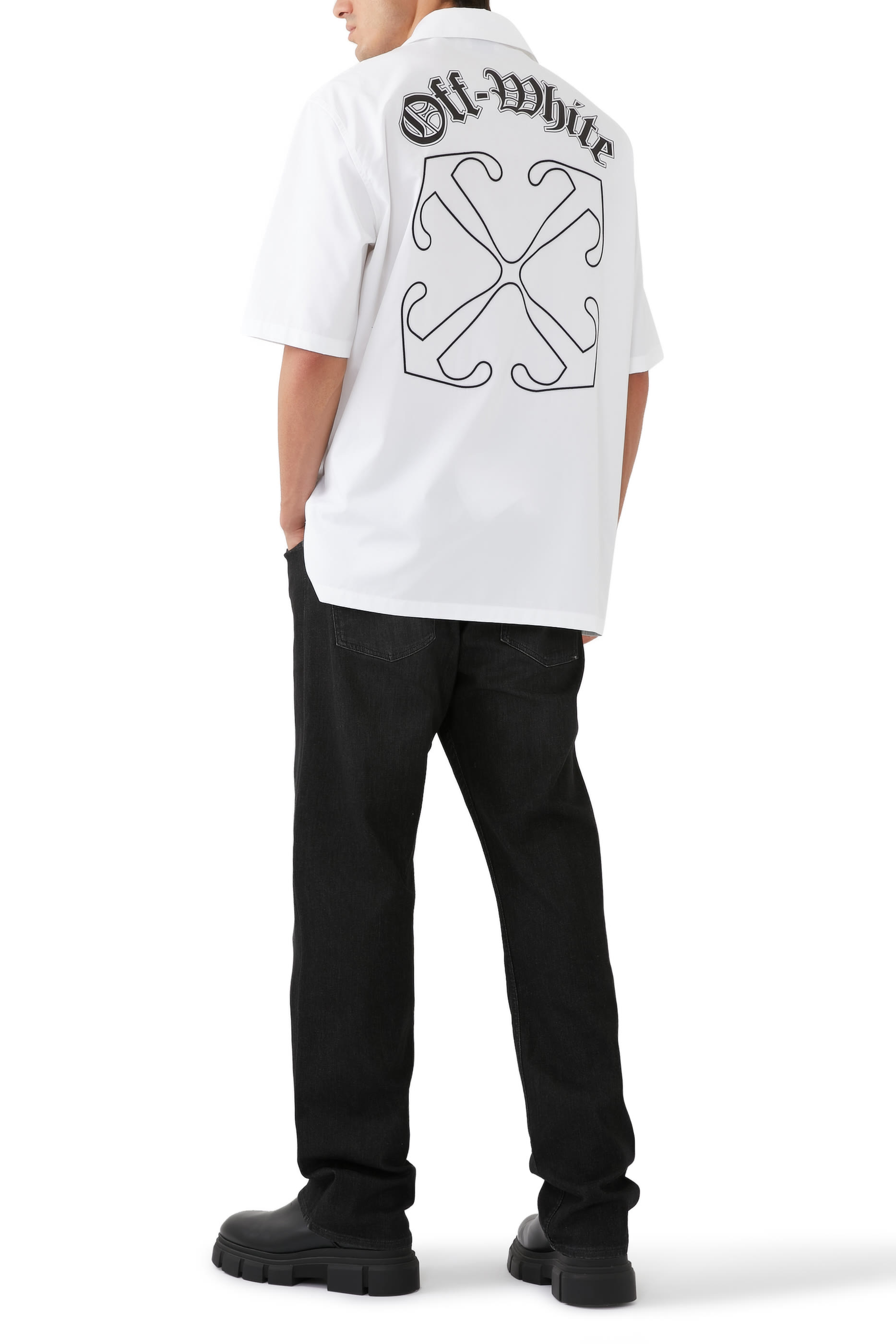 Gothic Arr Popl Bowling Shirt