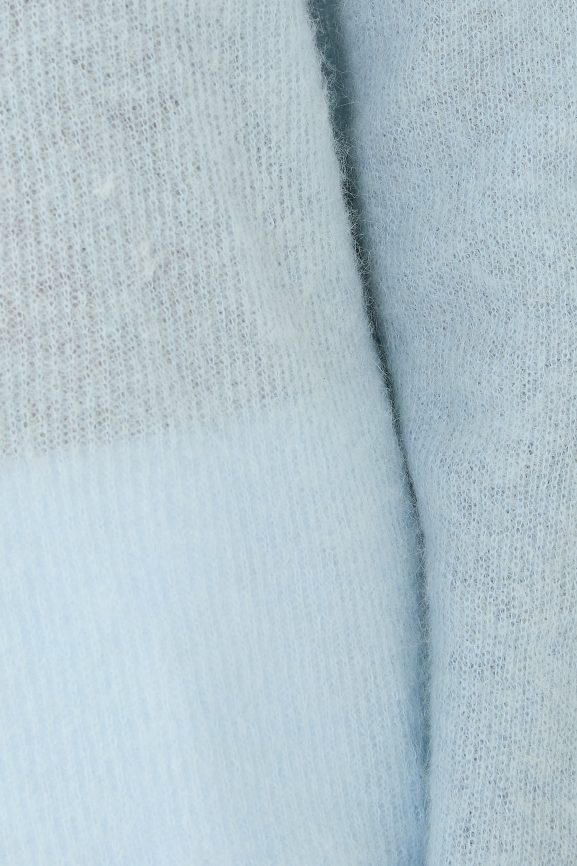 Baby Suri Alpaca Sheer Knit Skipper Polo