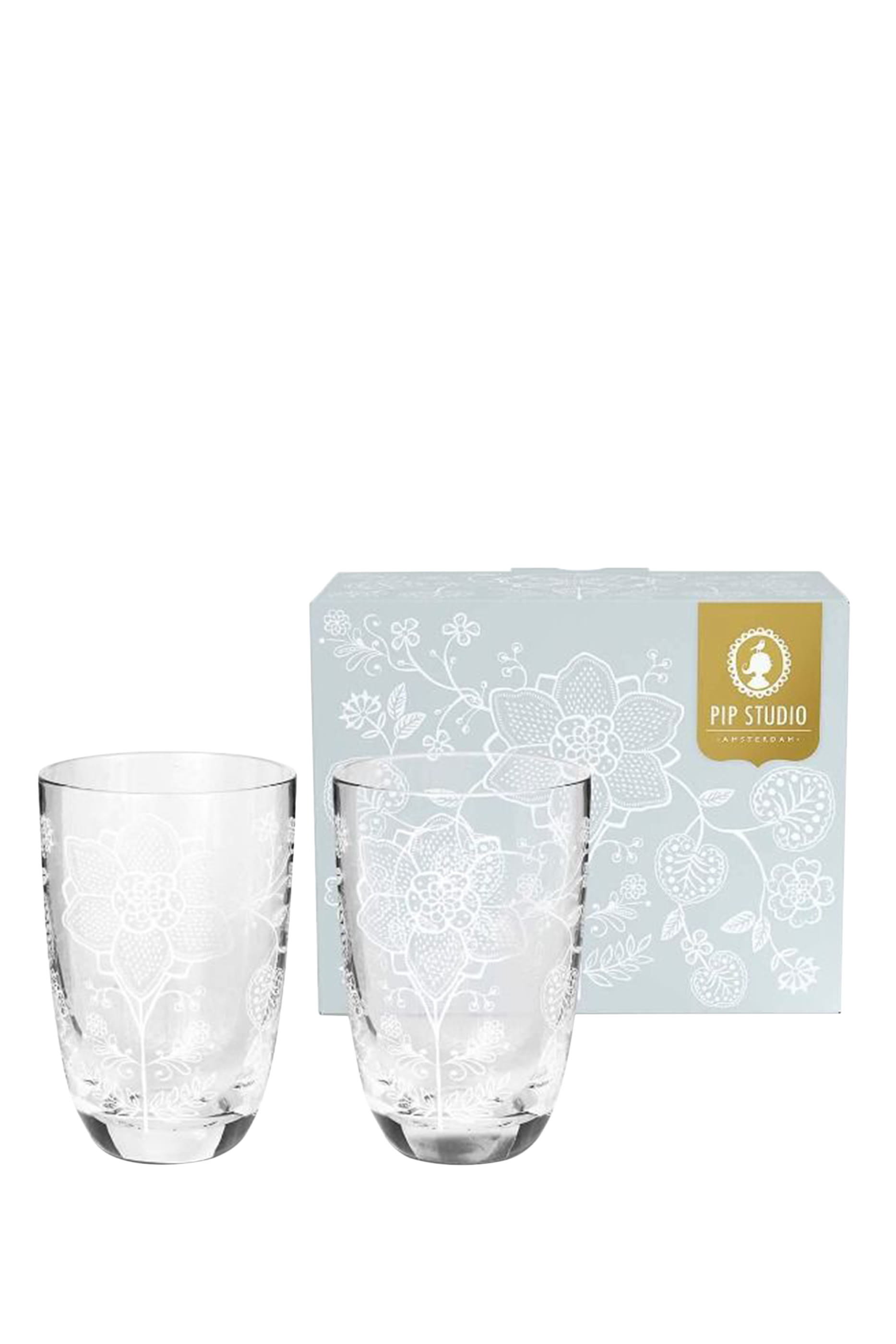 Flower Longdrink Glass, Set of 2