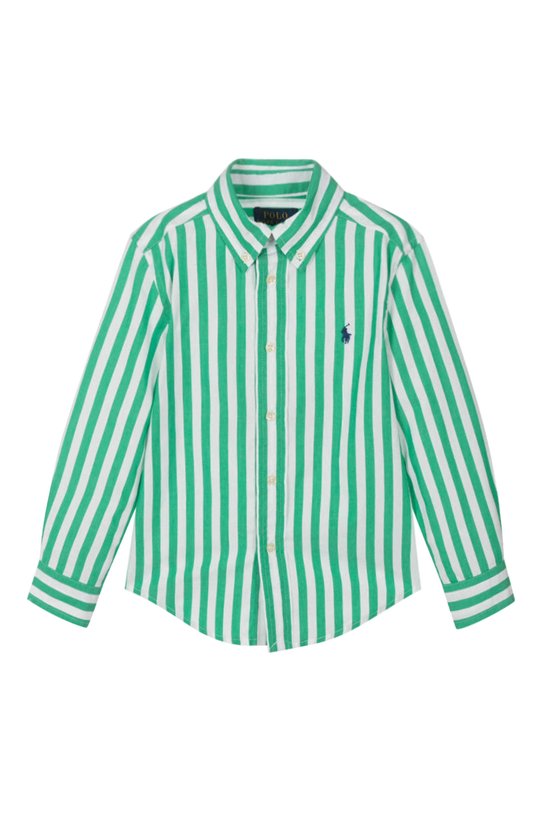 Kids Stripe Cotton Poplin Shirt