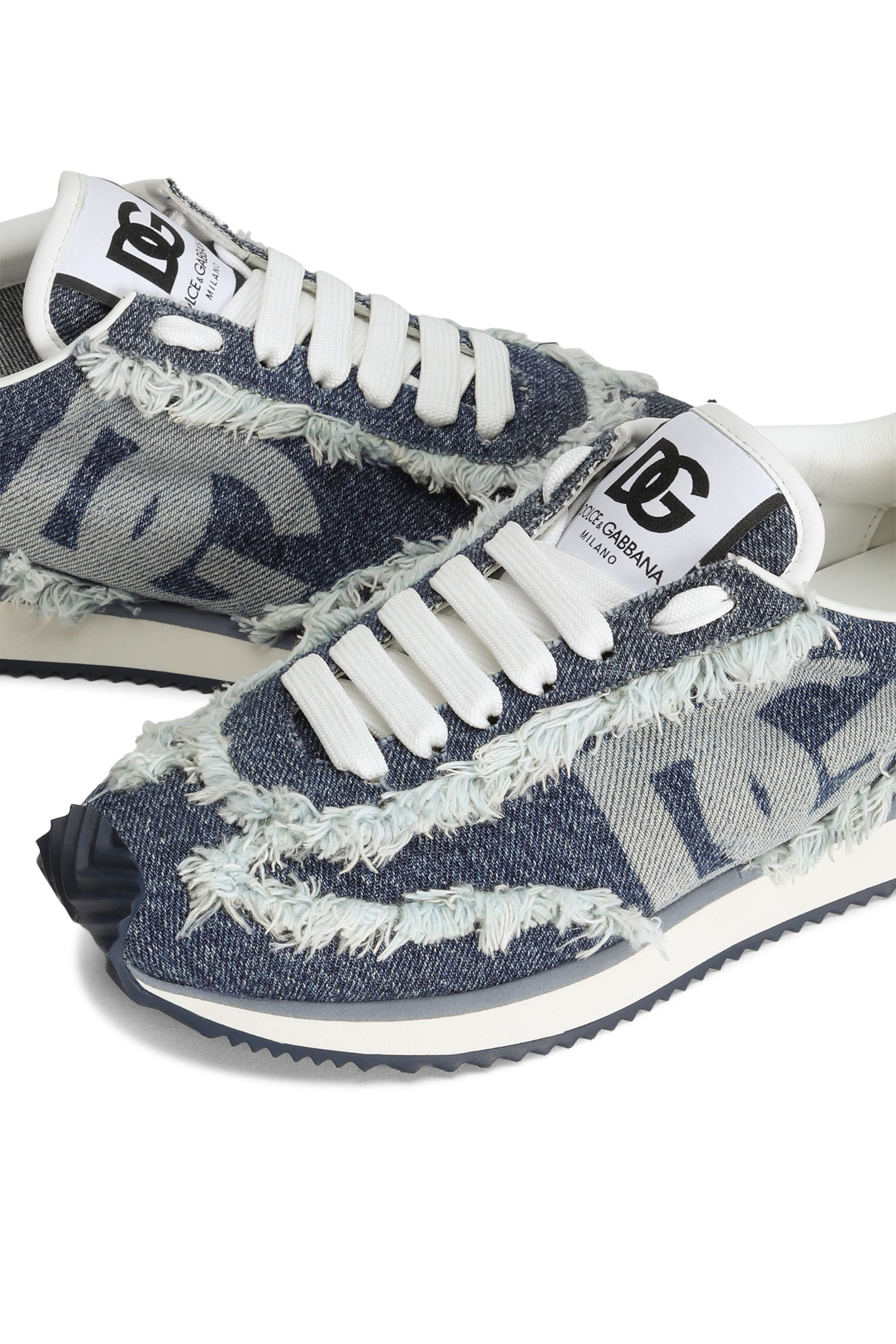 Mixed-Material DG Cushion Sneakers