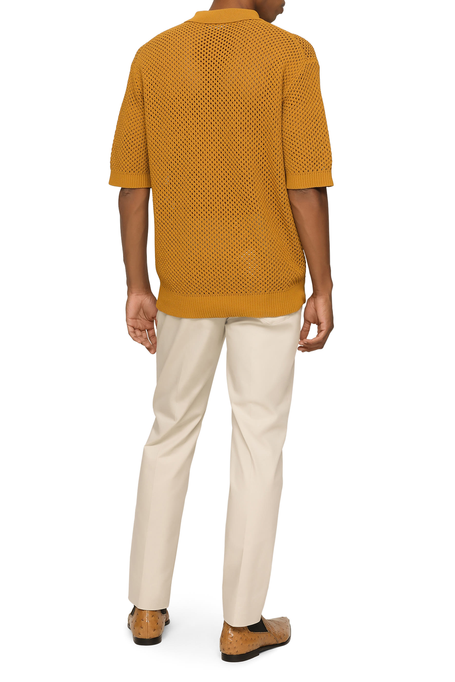 Logo Stretch Cotton Pants